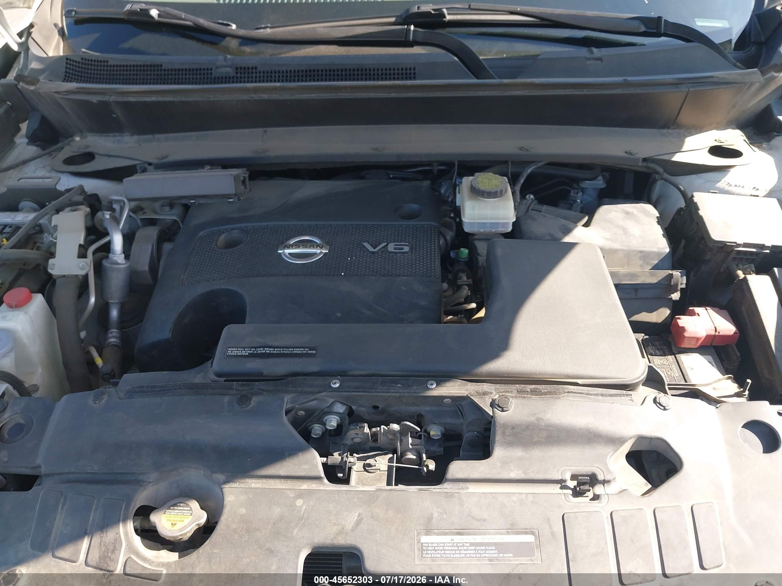 2015 Nissan Pathfinder Sl White vin: 5N1AR2MNXFC670685