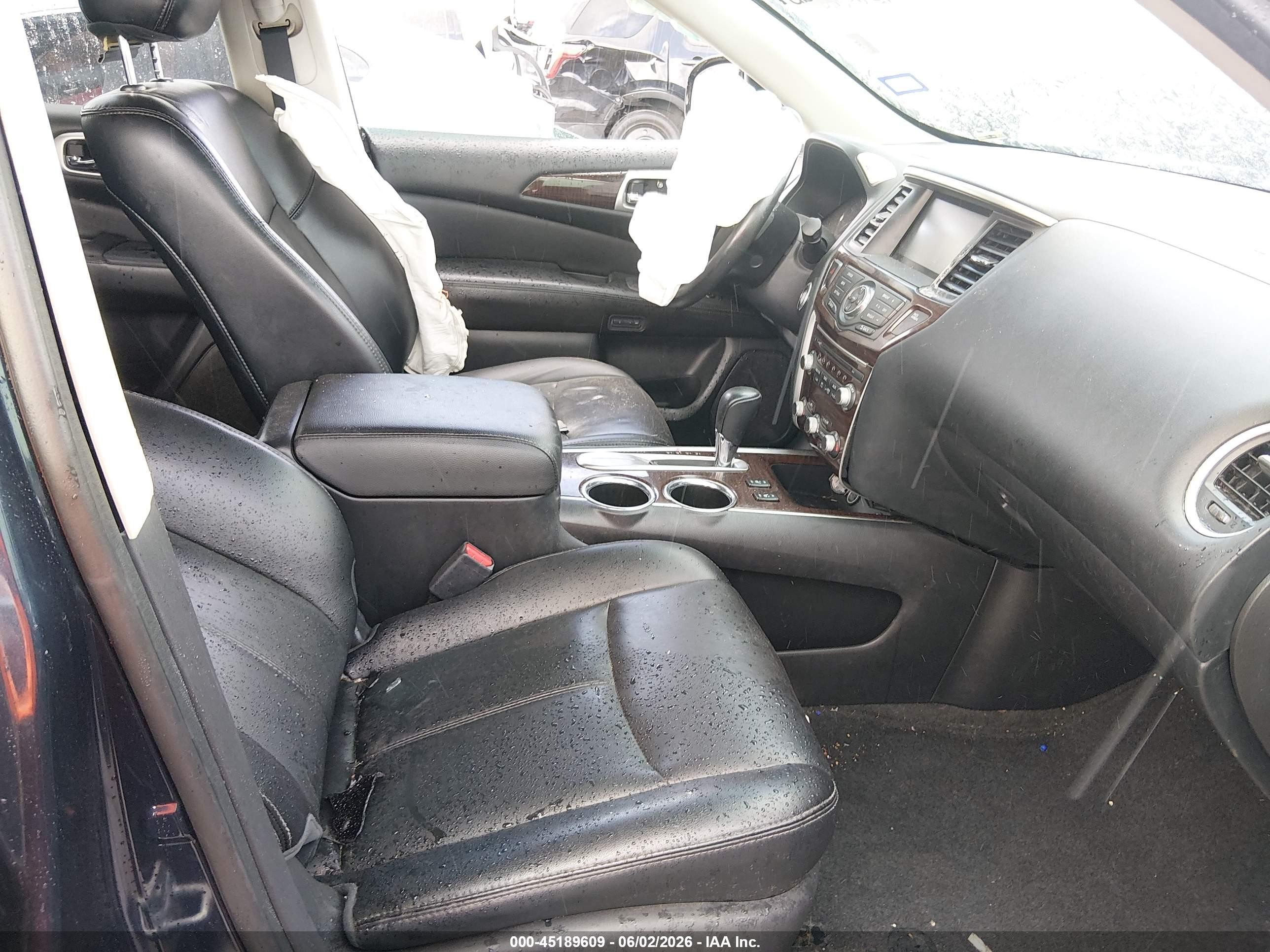 2015 Nissan Pathfinder Sl Blue vin: 5N1AR2MNXFC685607