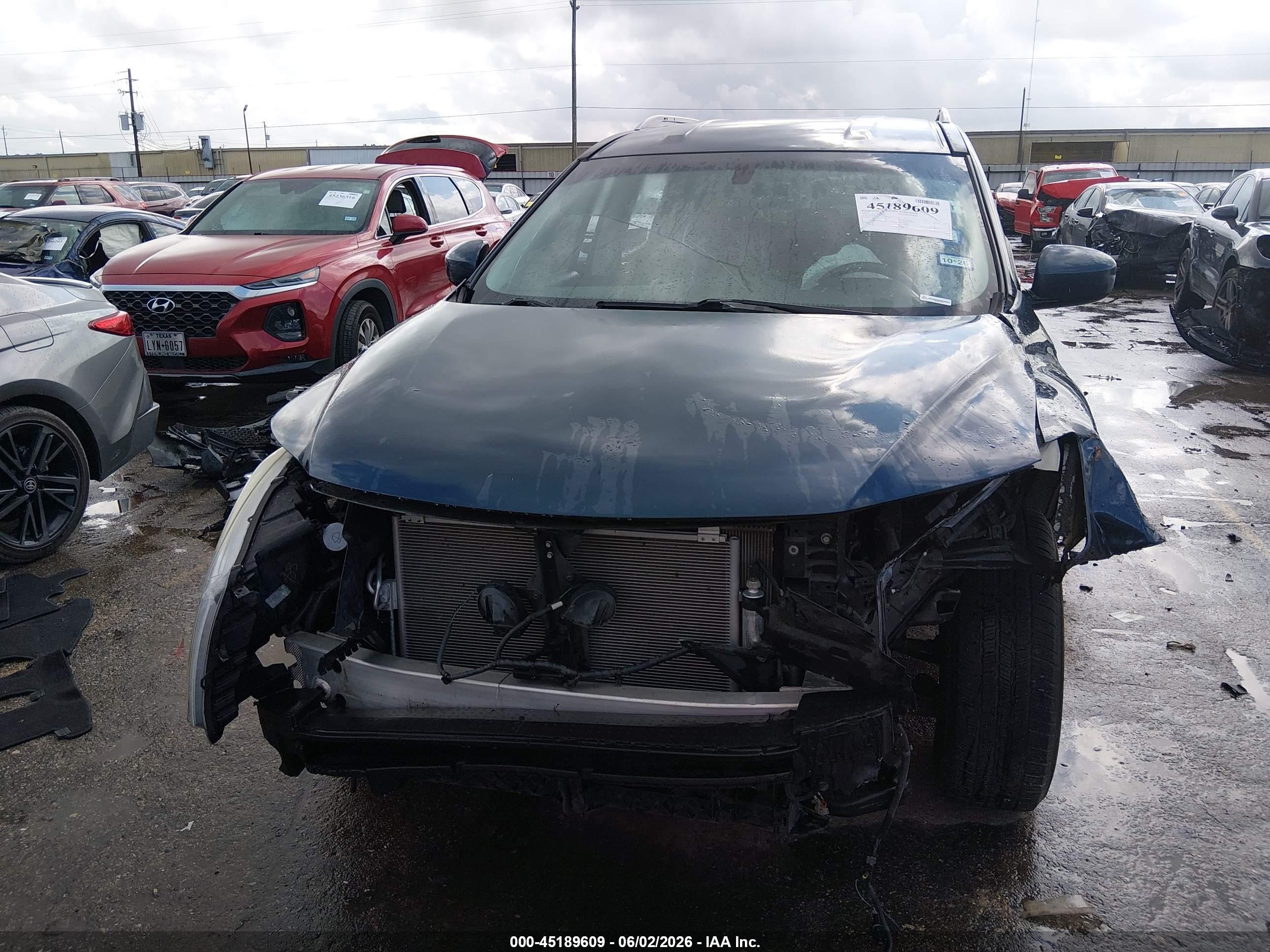 2015 Nissan Pathfinder Sl Blue vin: 5N1AR2MNXFC685607