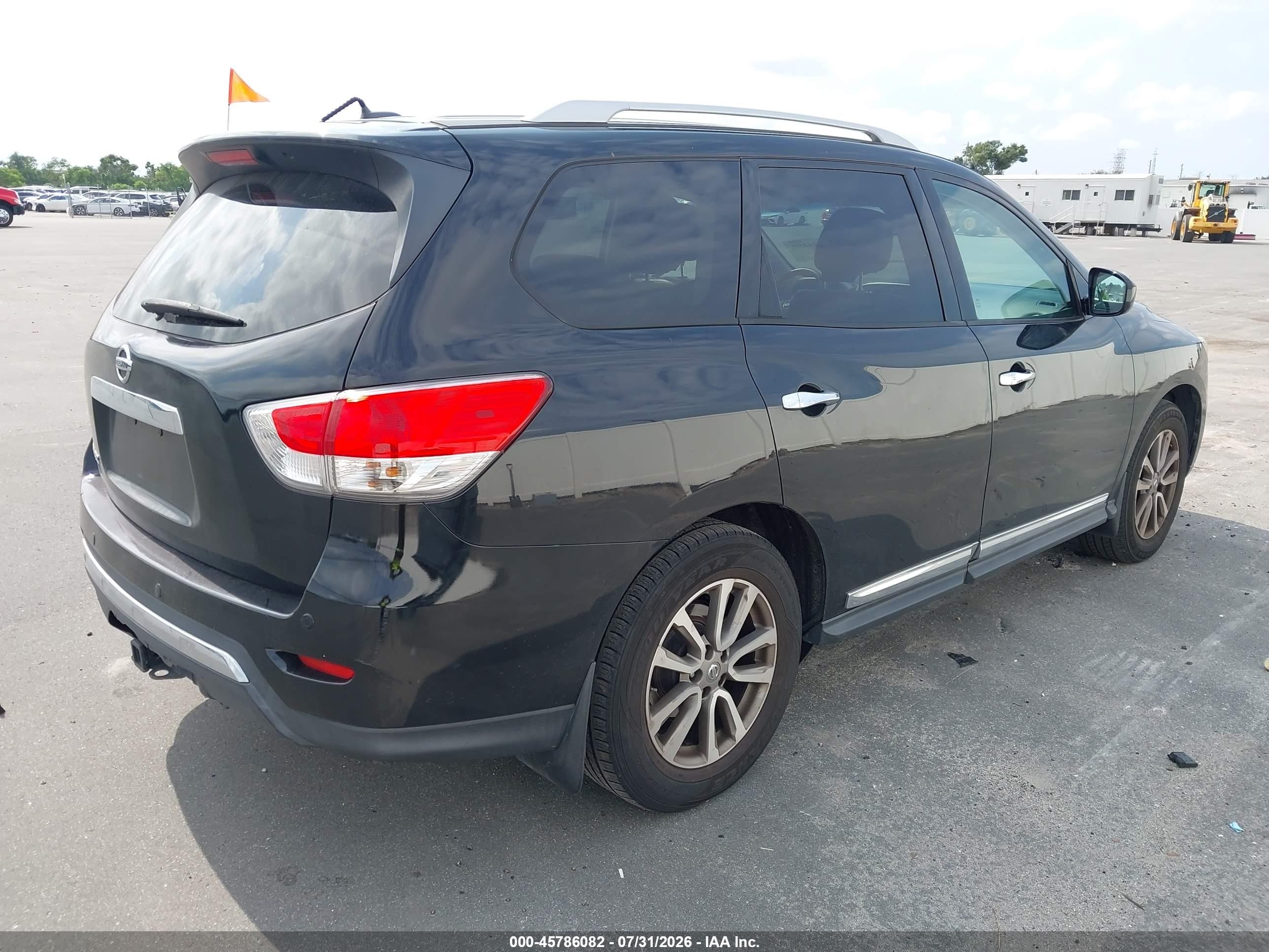 2015 Nissan Pathfinder Sl Black vin: 5N1AR2MNXFC685736