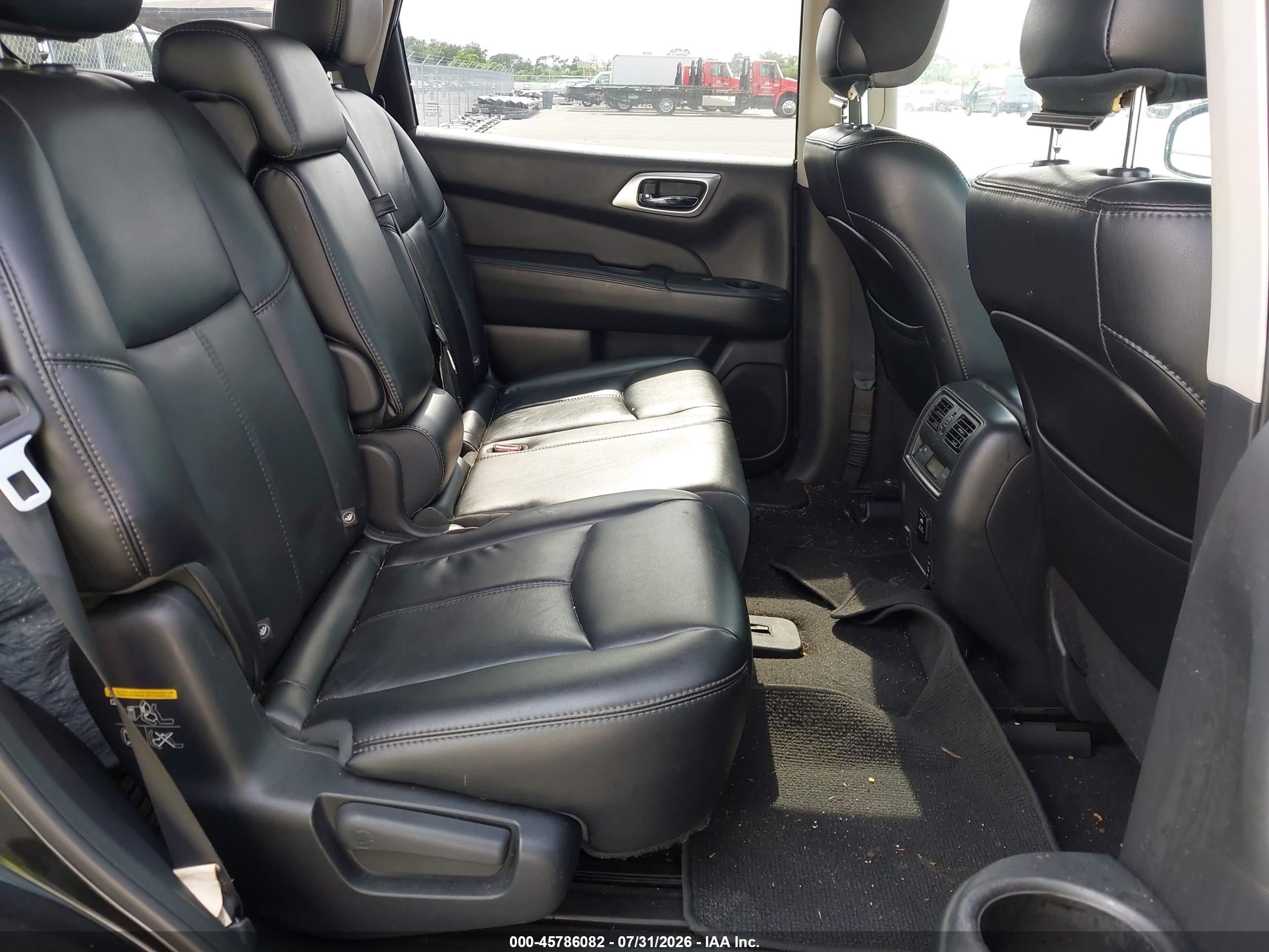 2015 Nissan Pathfinder Sl Black vin: 5N1AR2MNXFC685736