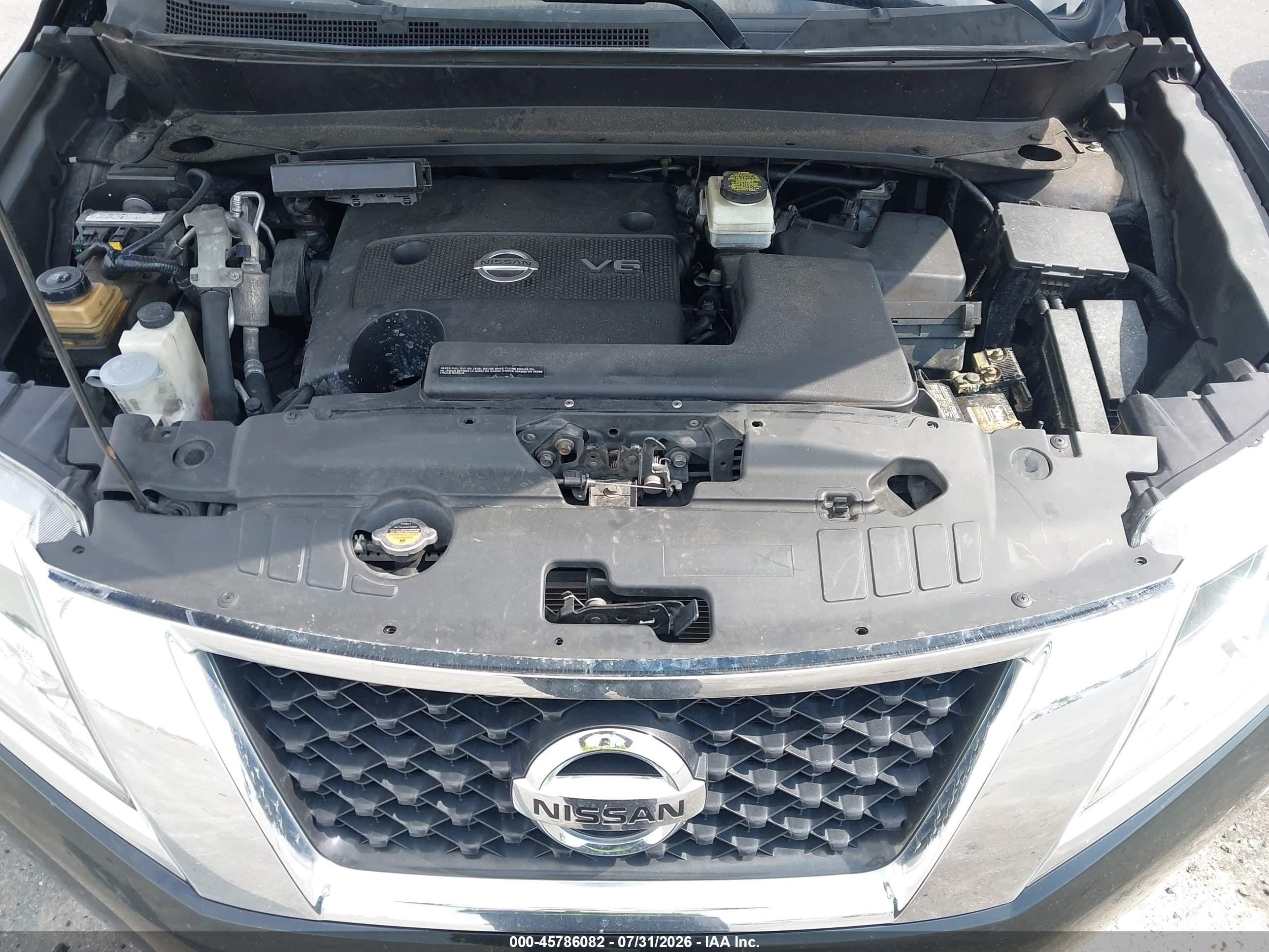 2015 Nissan Pathfinder Sl Black vin: 5N1AR2MNXFC685736