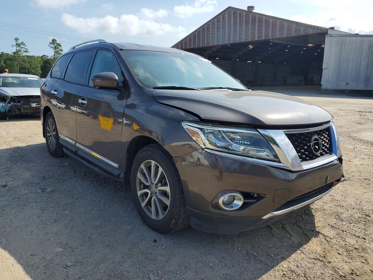2015 Nissan Pathfinder Sl Brown vin: 5N1AR2MNXFC689849