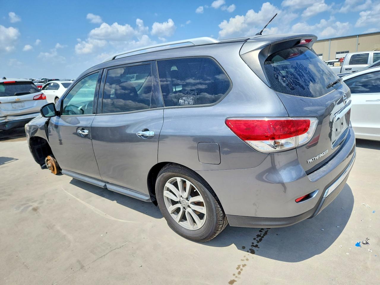 2016 Nissan Pathfinder S Gray vin: 5N1AR2MNXGC636411
