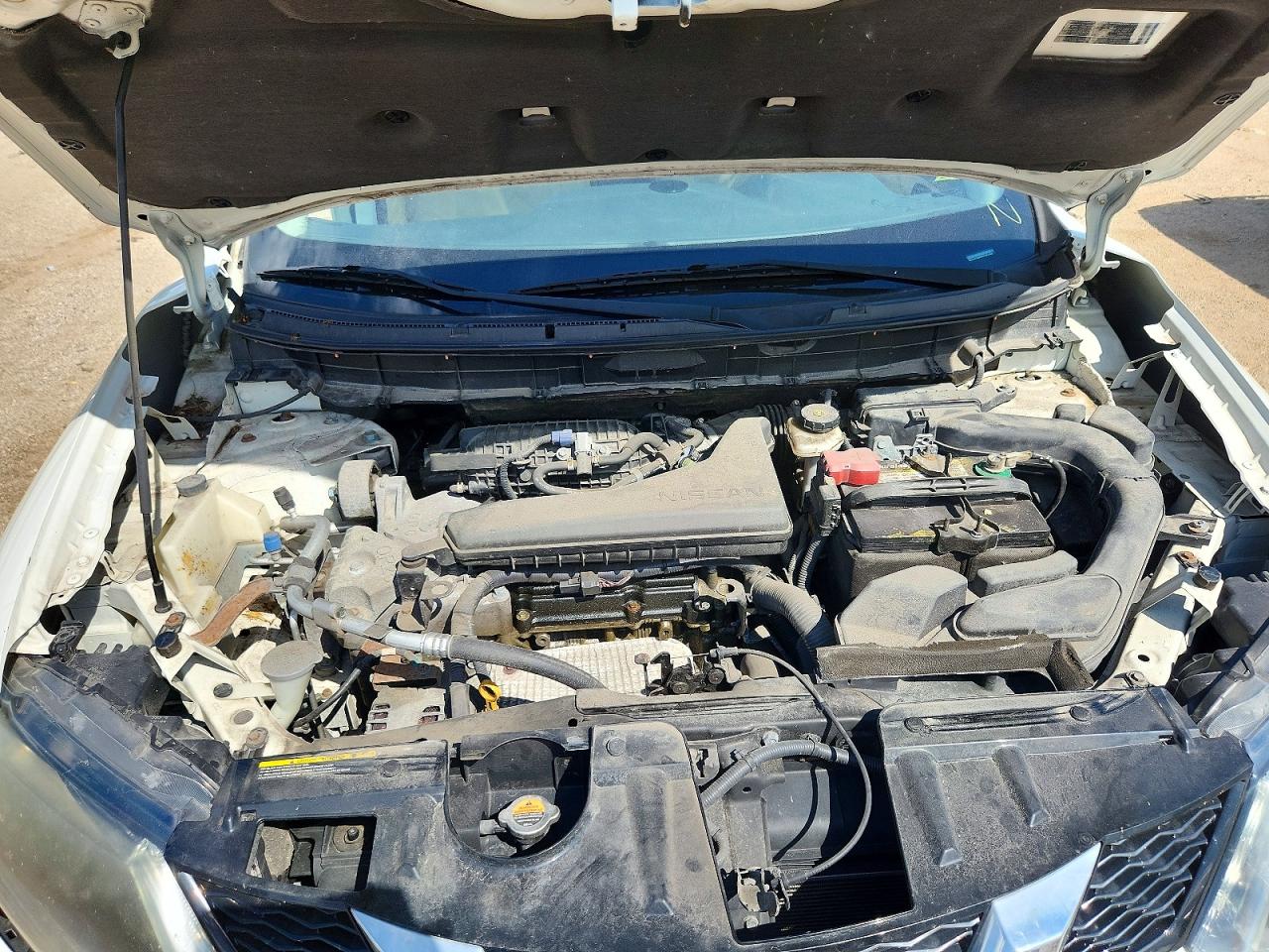 2014 Nissan Rogue Sv White vin: 5N1AT2MK0EC861084