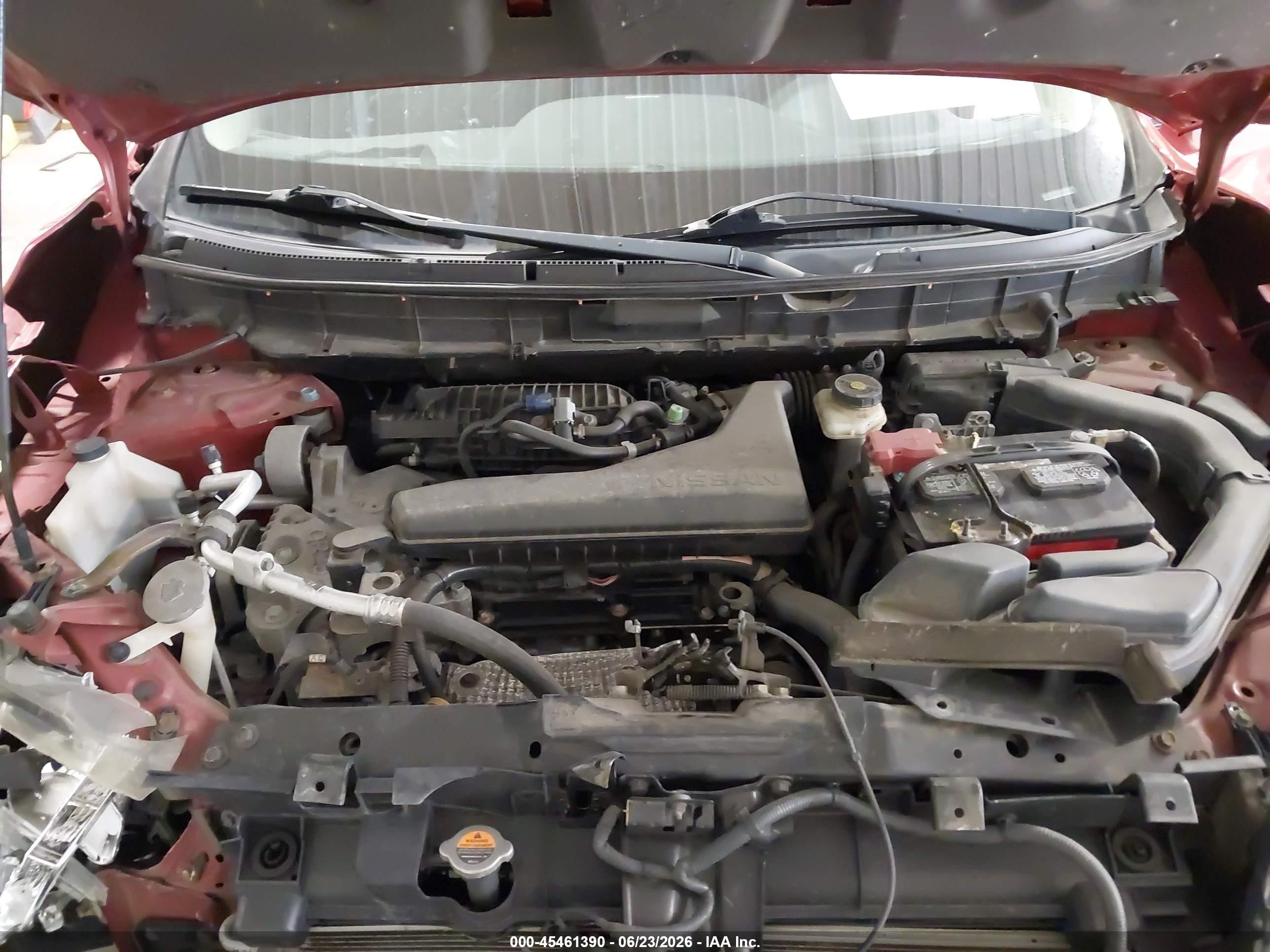 2015 Nissan Rogue Sv Red vin: 5N1AT2MK0FC814025