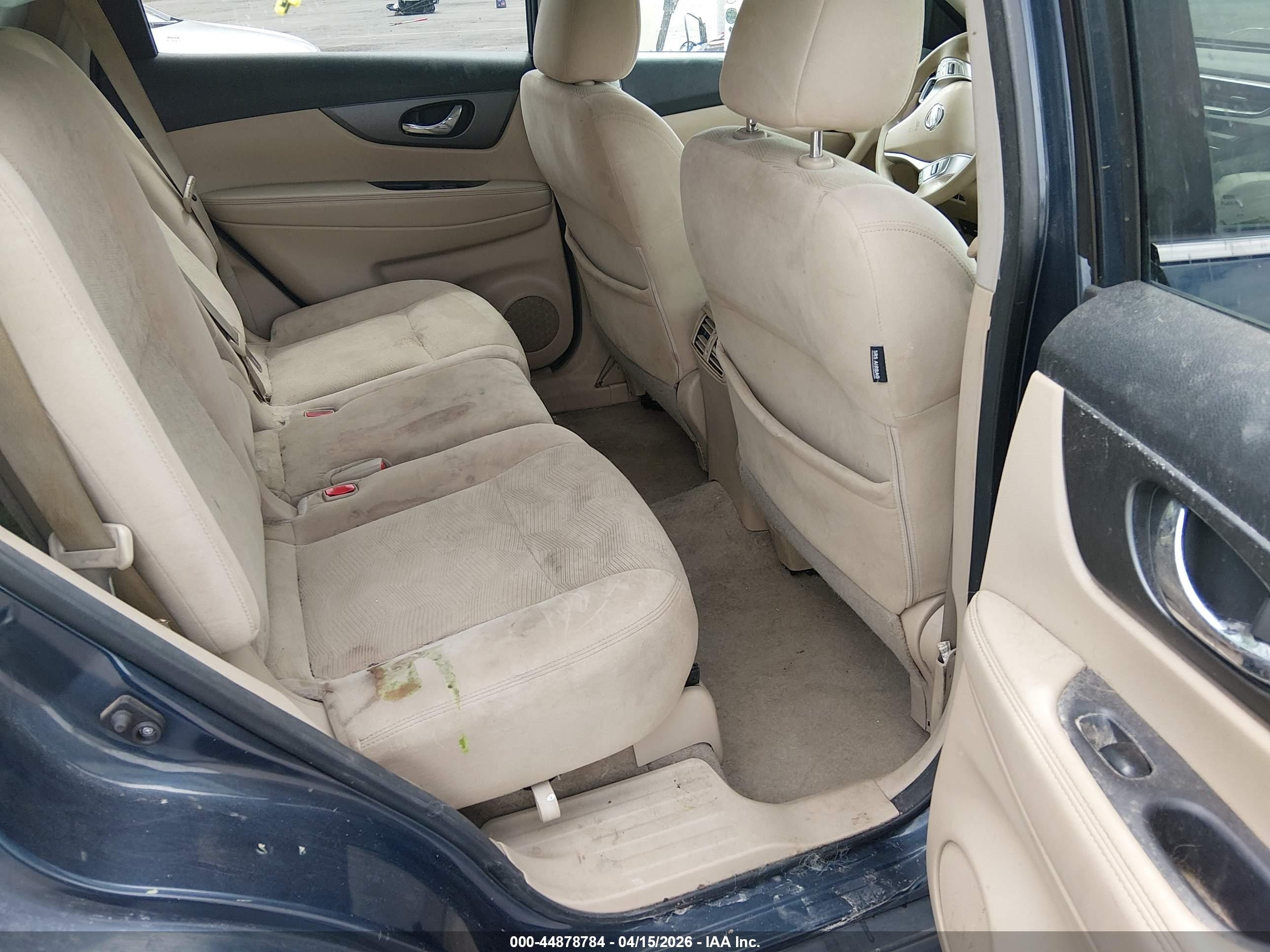 2015 Nissan Rogue S Blue vin: 5N1AT2MK0FC829186