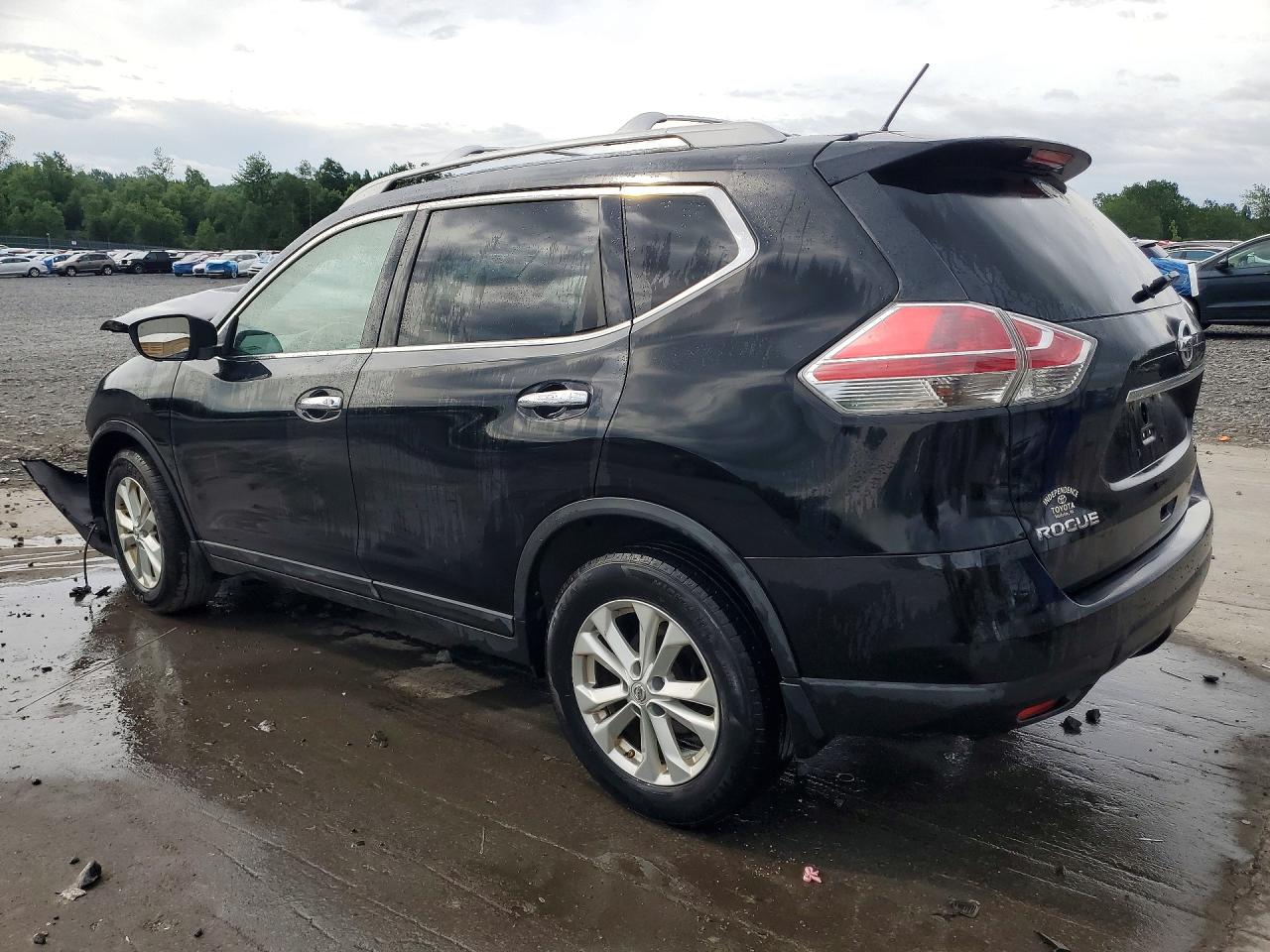 2015 Nissan Rogue Sv Black vin: 5N1AT2MK0FC896161