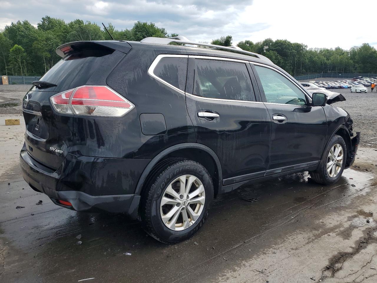 2015 Nissan Rogue Sv Black vin: 5N1AT2MK0FC896161