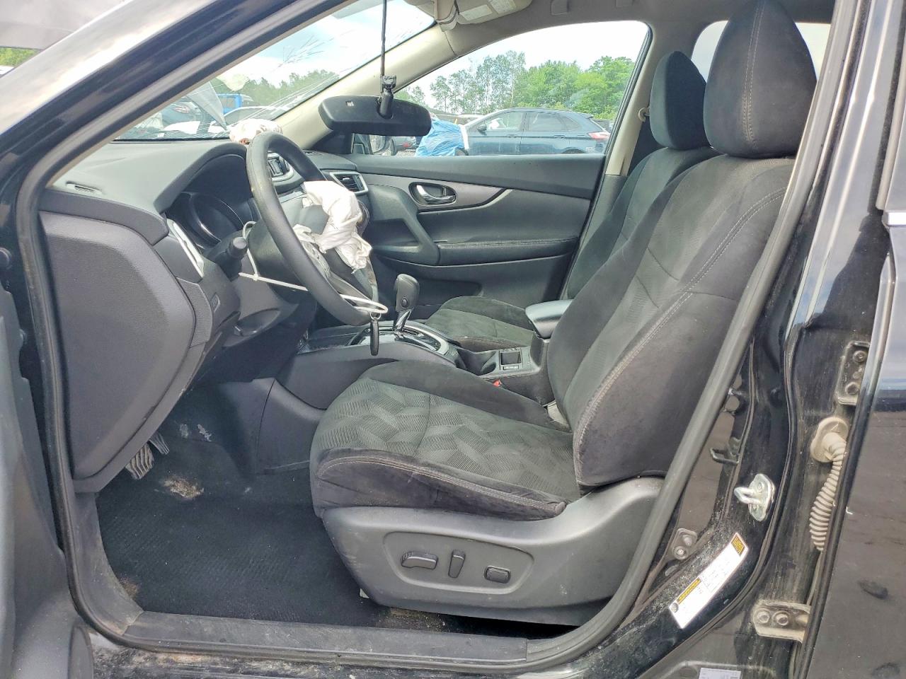 2015 Nissan Rogue Sv Black vin: 5N1AT2MK0FC896161
