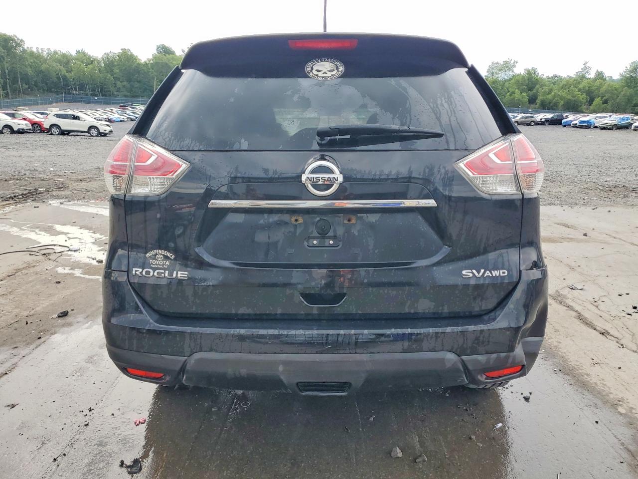 2015 Nissan Rogue Sv Black vin: 5N1AT2MK0FC896161