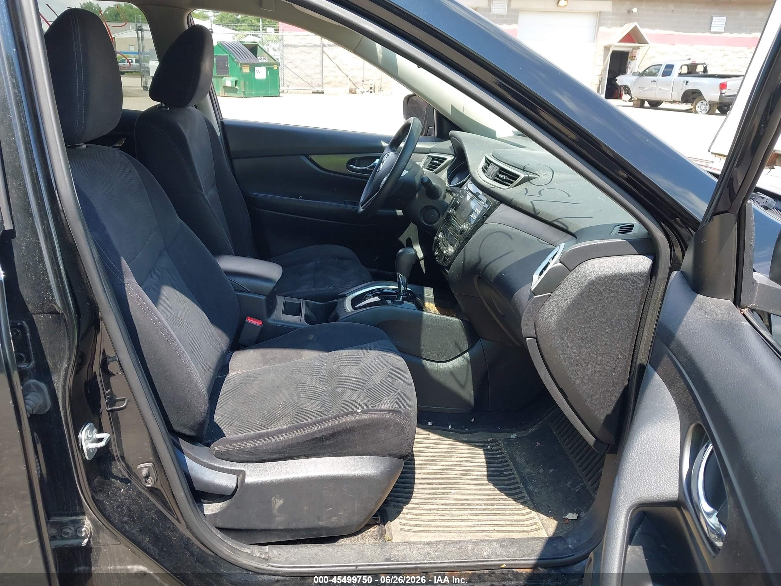 2014 Nissan Rogue Sv Black vin: 5N1AT2MK1EC761768