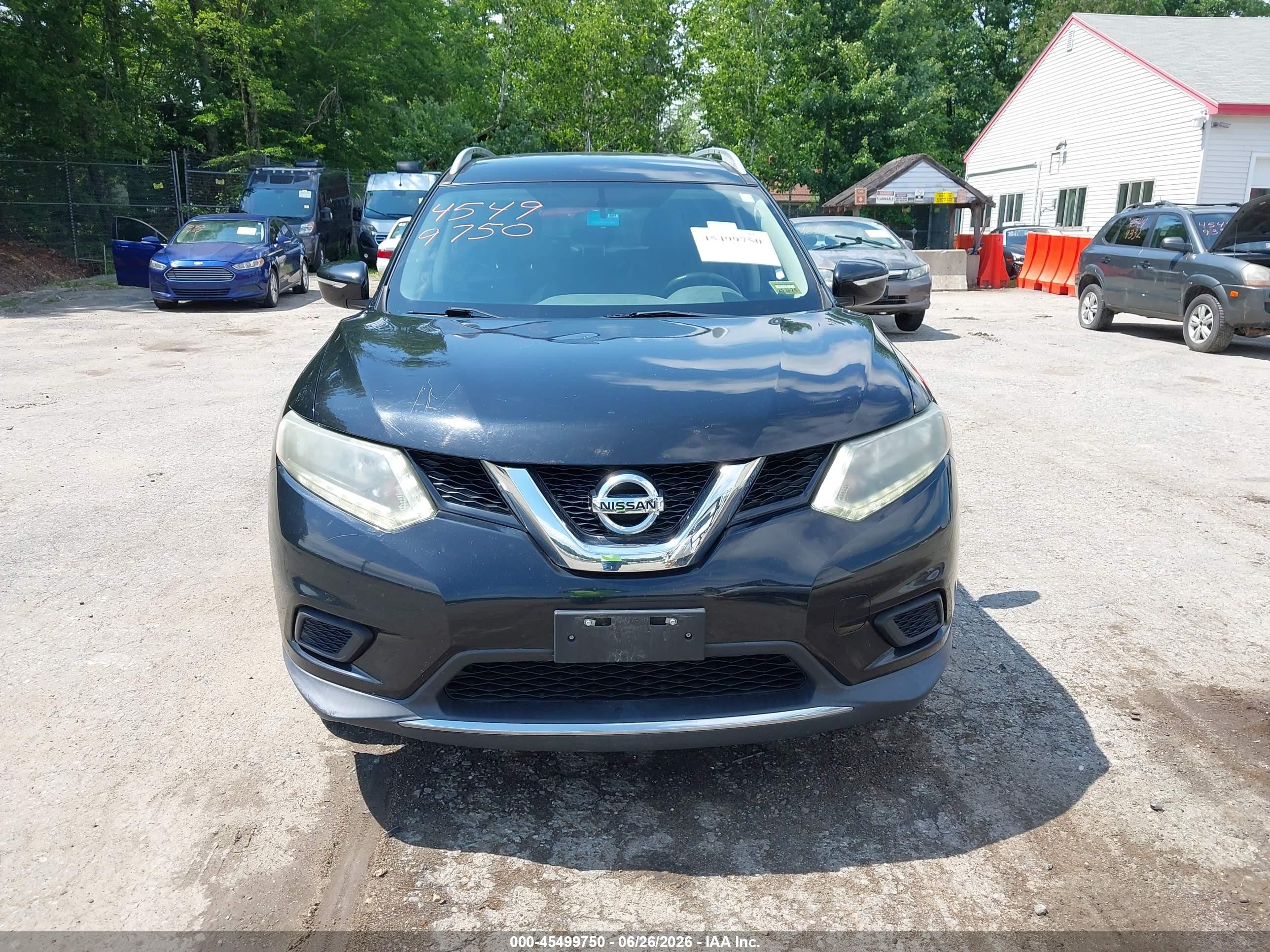 2014 Nissan Rogue Sv Black vin: 5N1AT2MK1EC761768