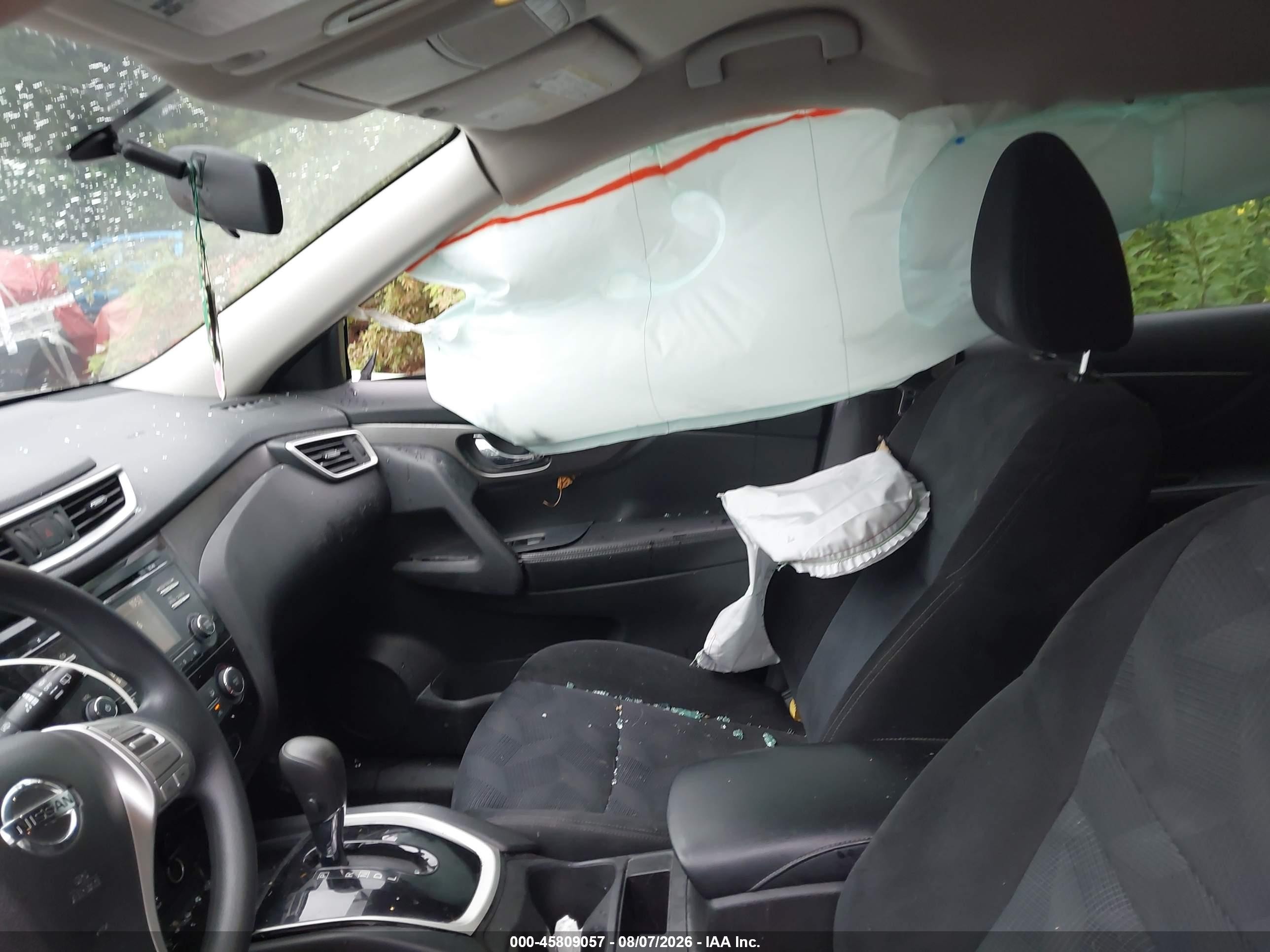 2015 Nissan Rogue S Gray vin: 5N1AT2MK1FC786669