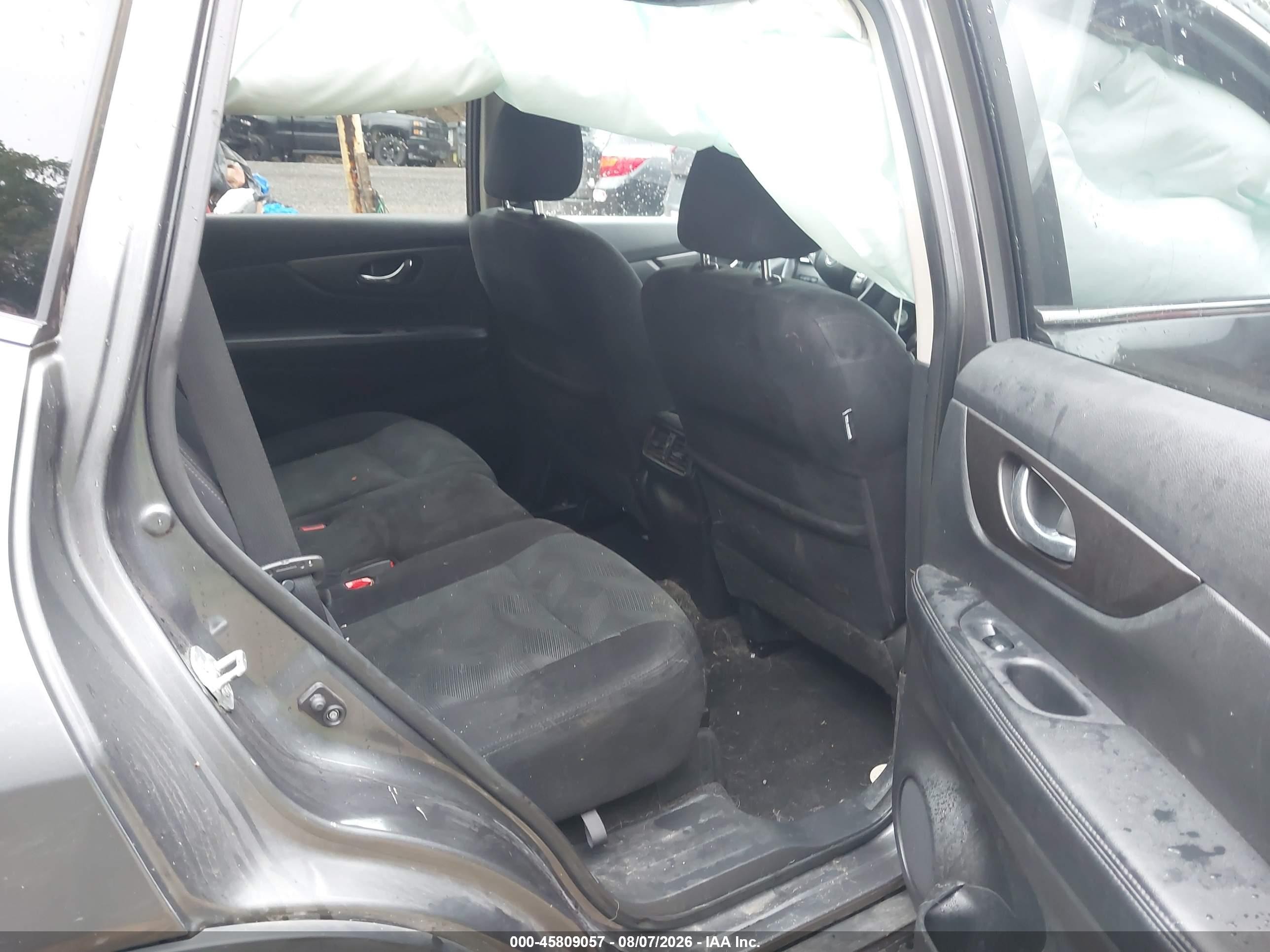 2015 Nissan Rogue S Gray vin: 5N1AT2MK1FC786669