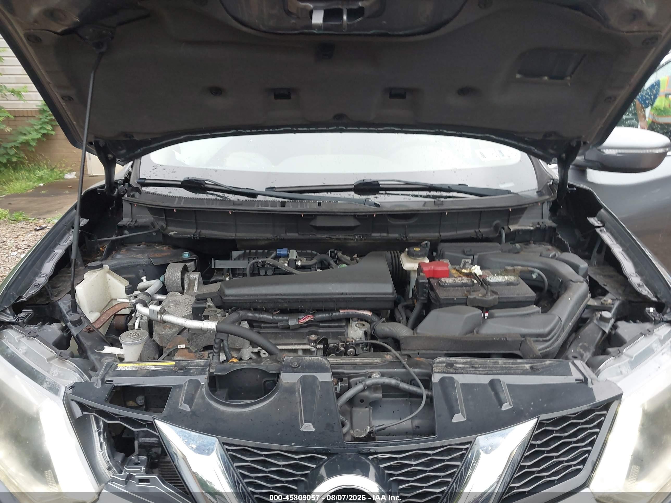 2015 Nissan Rogue S Gray vin: 5N1AT2MK1FC786669