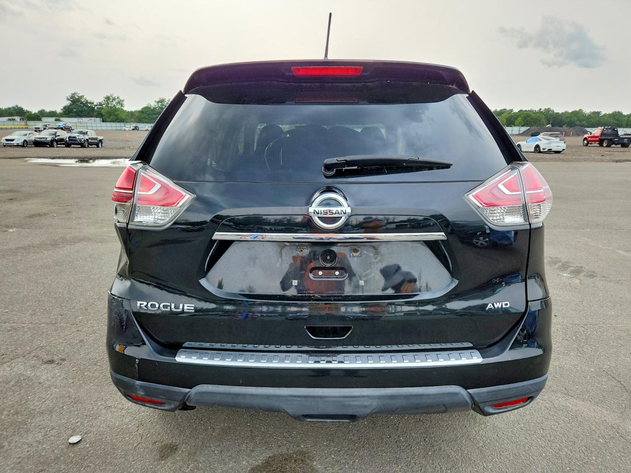 2015 Nissan Rogue S Black vin: 5N1AT2MK1FC867607
