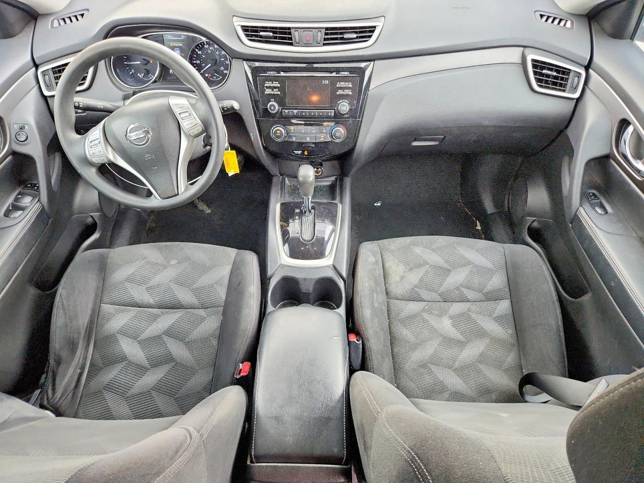 2015 Nissan Rogue S Black vin: 5N1AT2MK1FC867607