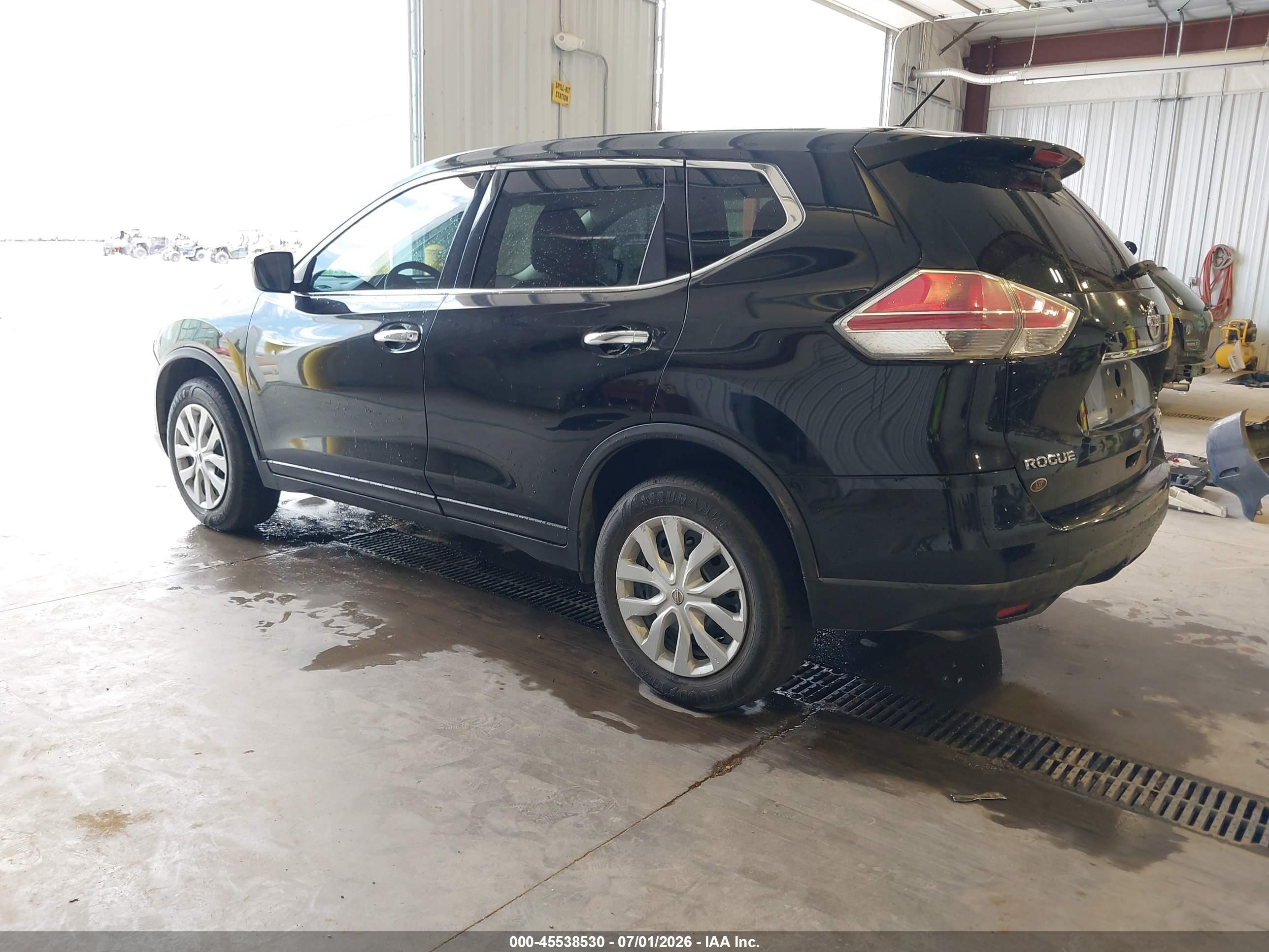 2014 Nissan Rogue S Black vin: 5N1AT2MK2EC776246