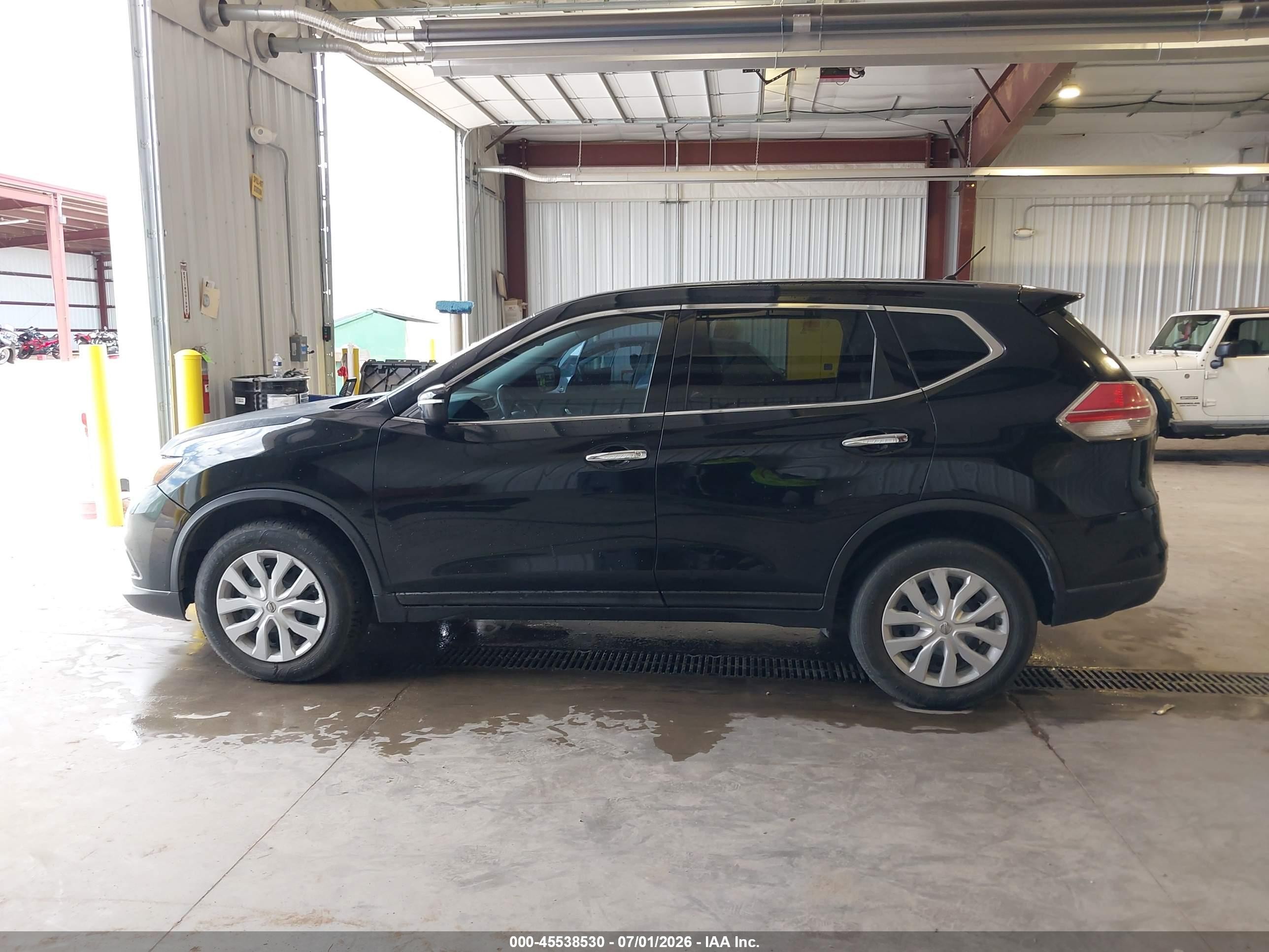 2014 Nissan Rogue S Black vin: 5N1AT2MK2EC776246