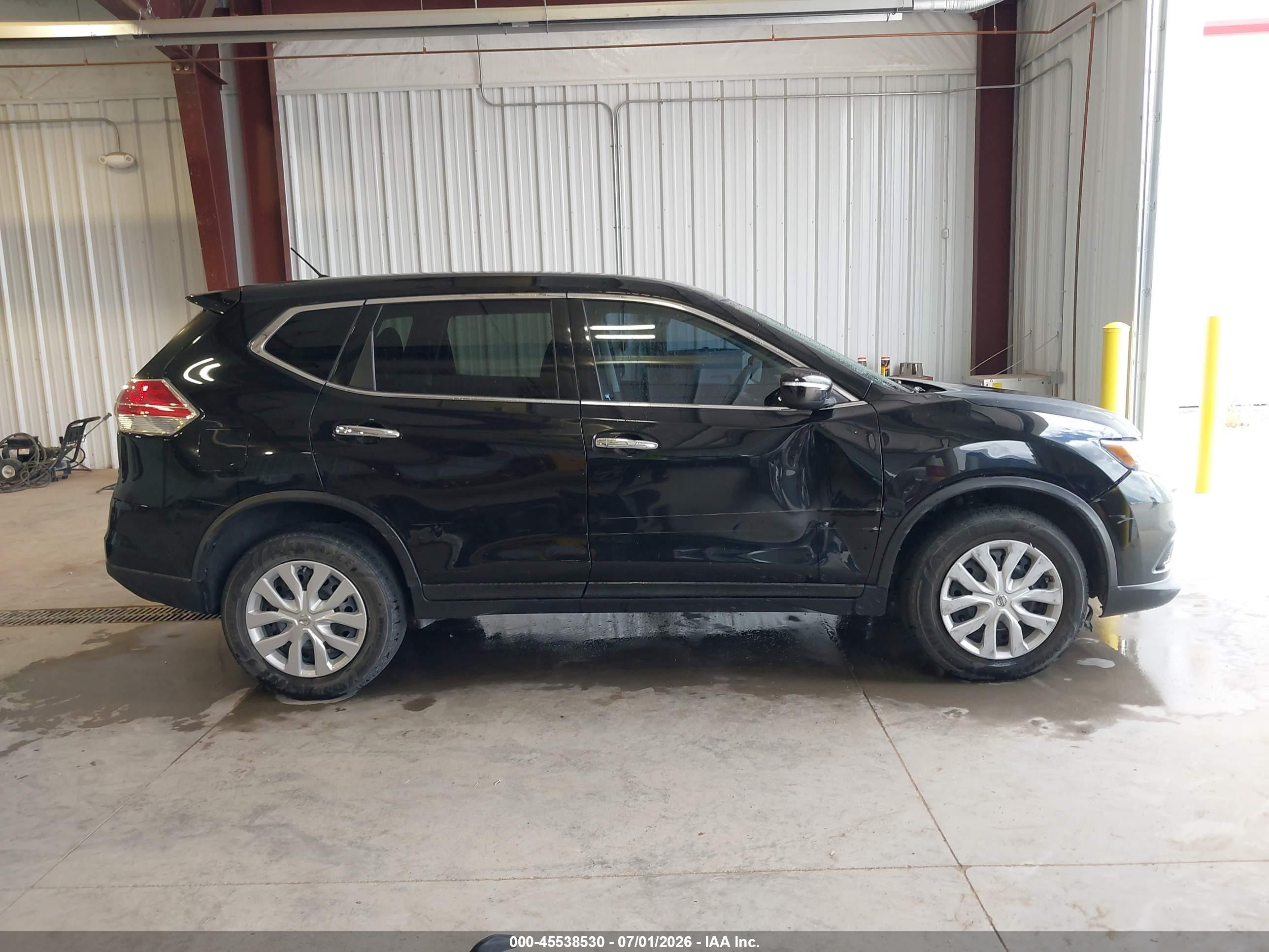 2014 Nissan Rogue S Black vin: 5N1AT2MK2EC776246