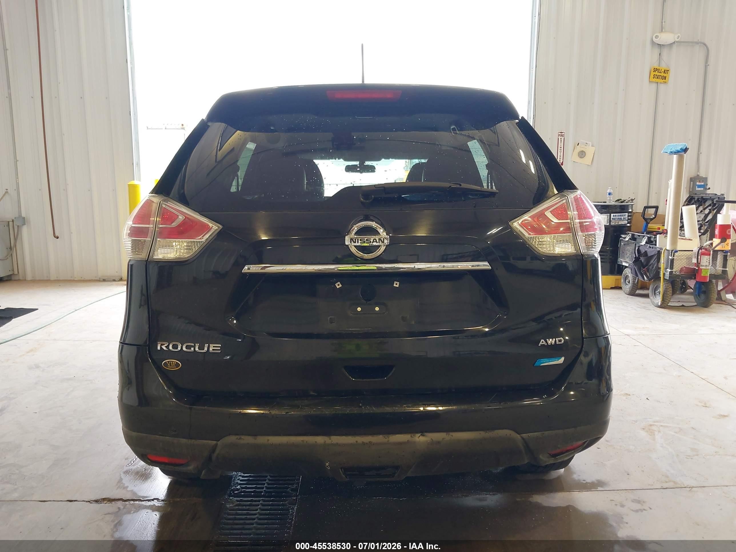 2014 Nissan Rogue S Black vin: 5N1AT2MK2EC776246