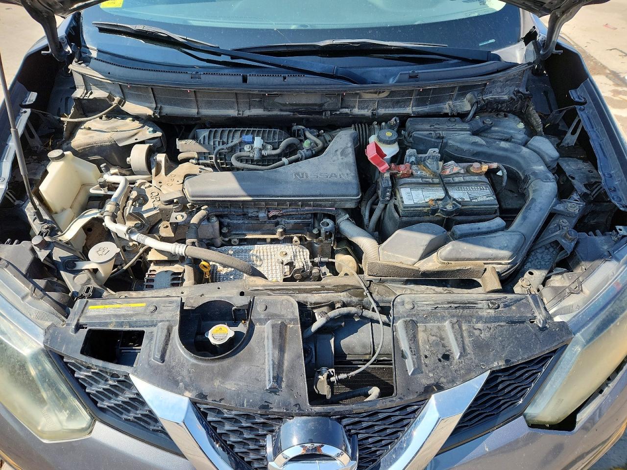2015 Nissan Rogue Sv Серый vin: 5N1AT2MK2FC870631