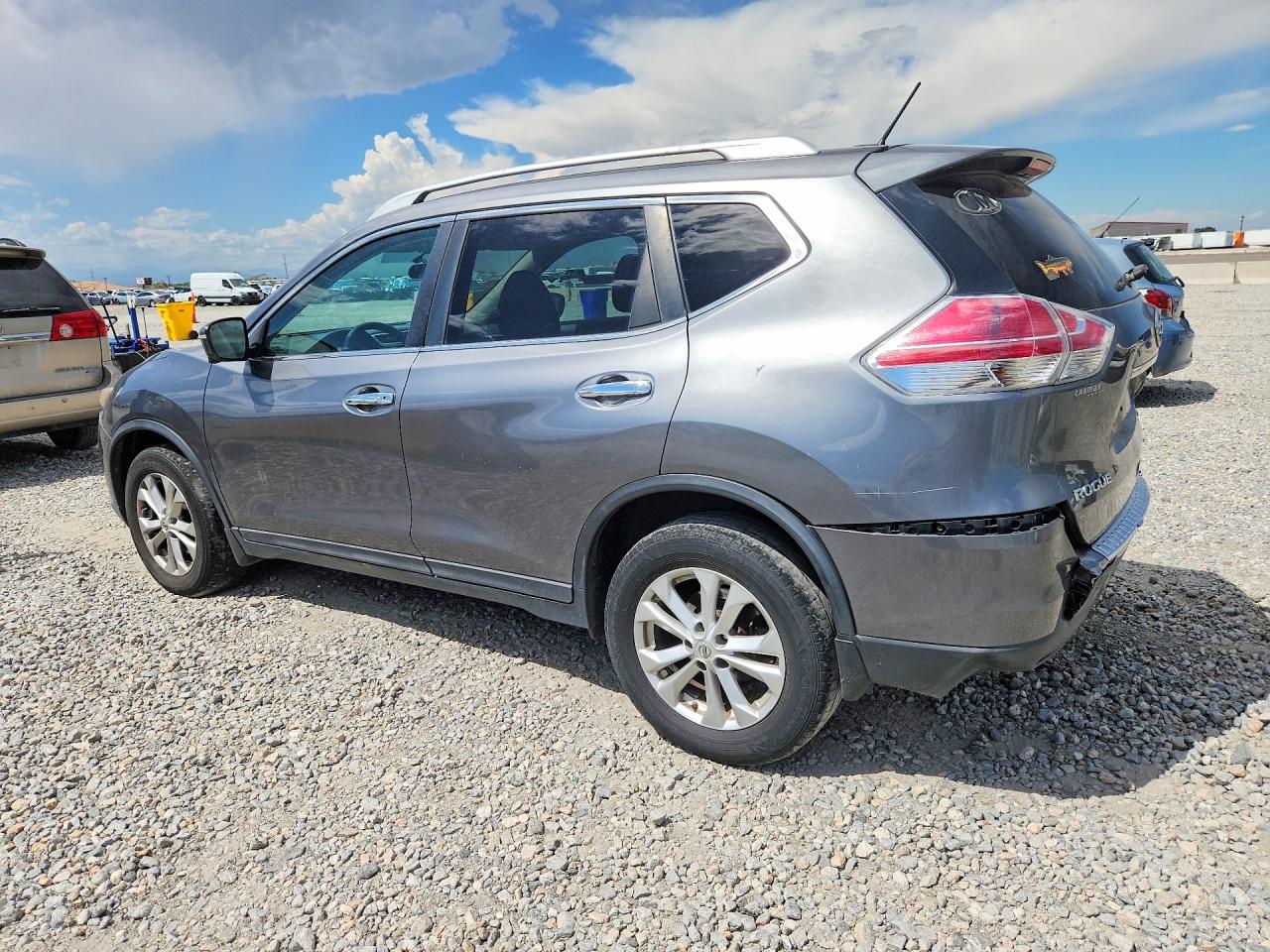 2015 Nissan Rogue Sv Gray vin: 5N1AT2MK3FC896168