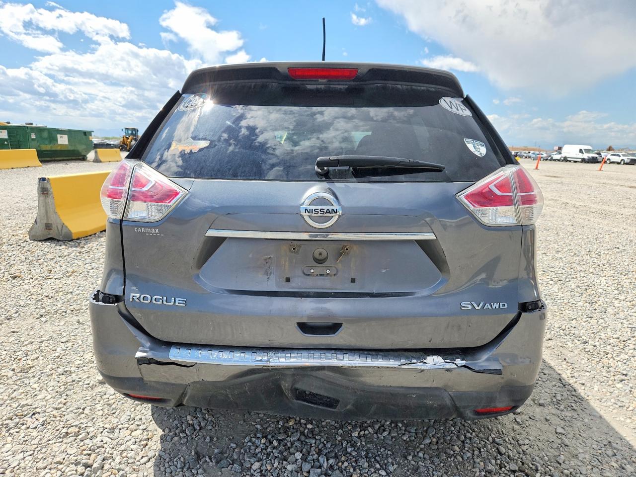 2015 Nissan Rogue Sv Gray vin: 5N1AT2MK3FC896168