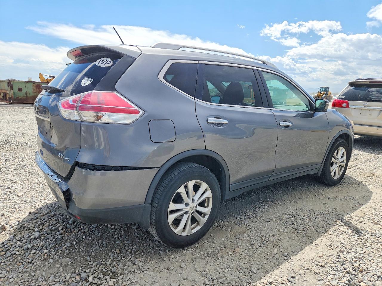 2015 Nissan Rogue Sv Gray vin: 5N1AT2MK3FC896168