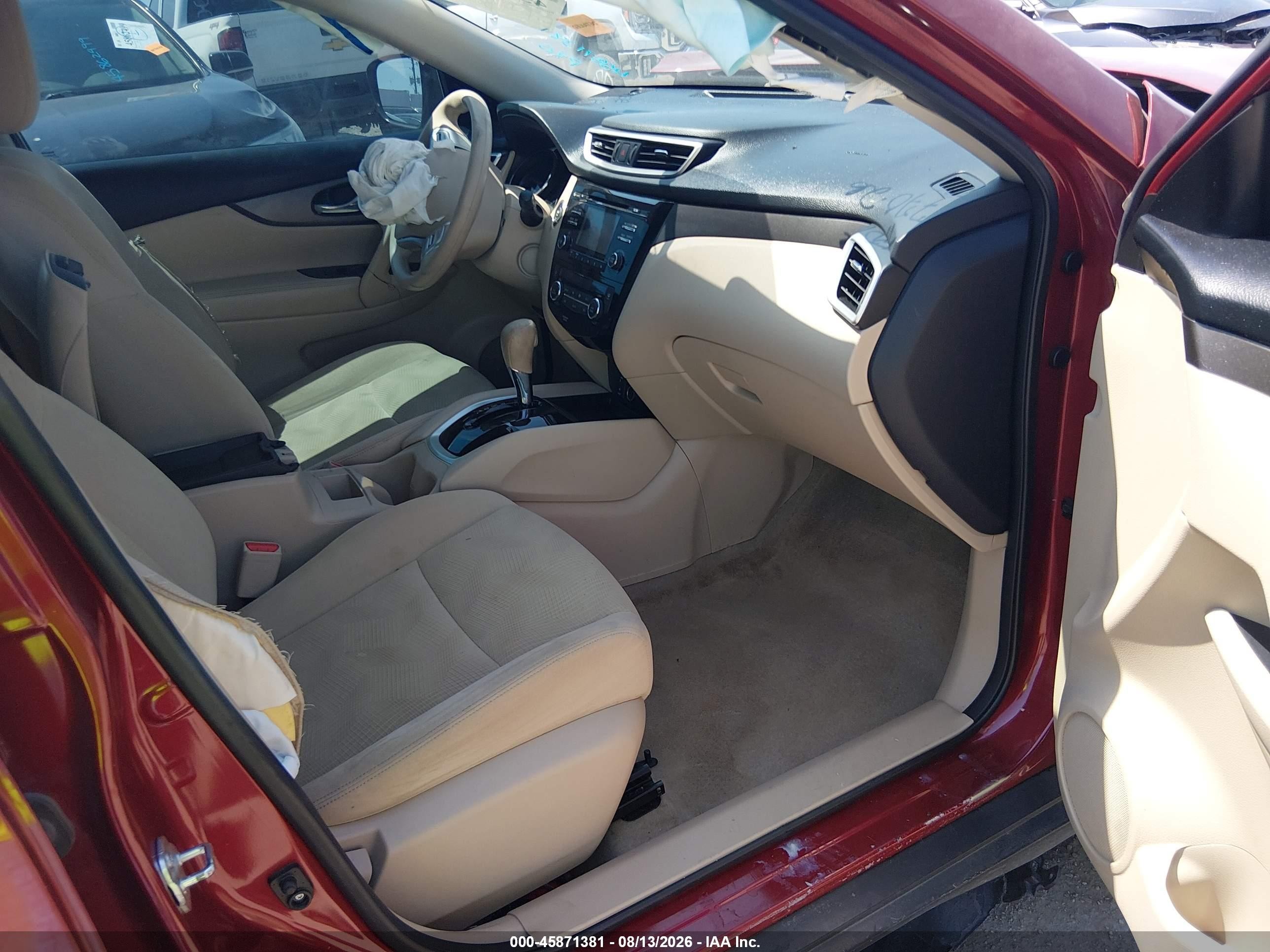 2015 Nissan Rogue S/sl/sv Red vin: 5N1AT2MK3FF755200