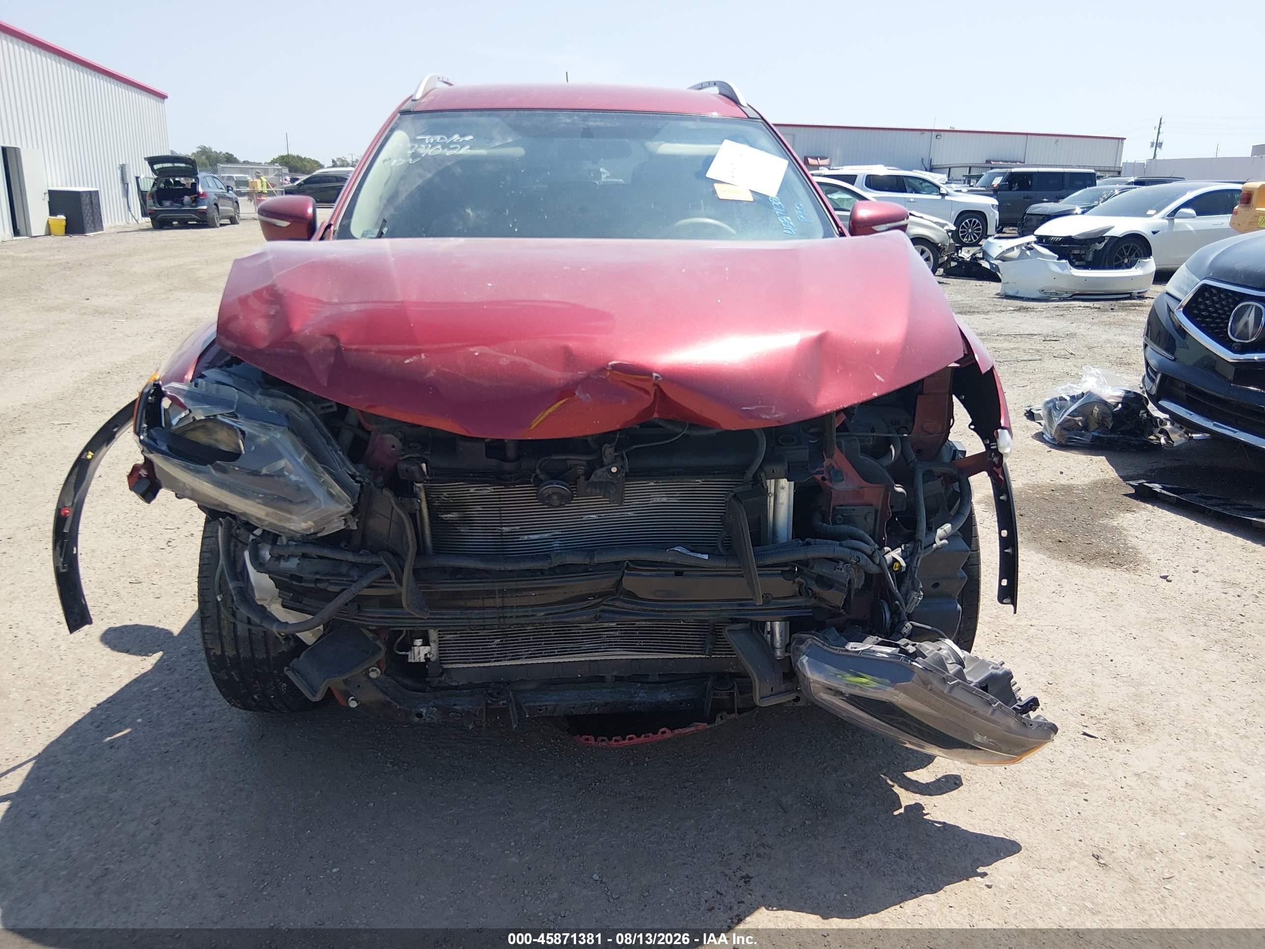 2015 Nissan Rogue S/sl/sv Red vin: 5N1AT2MK3FF755200