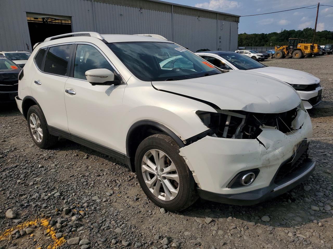 2014 Nissan Rogue Sv White vin: 5N1AT2MK4EC781836