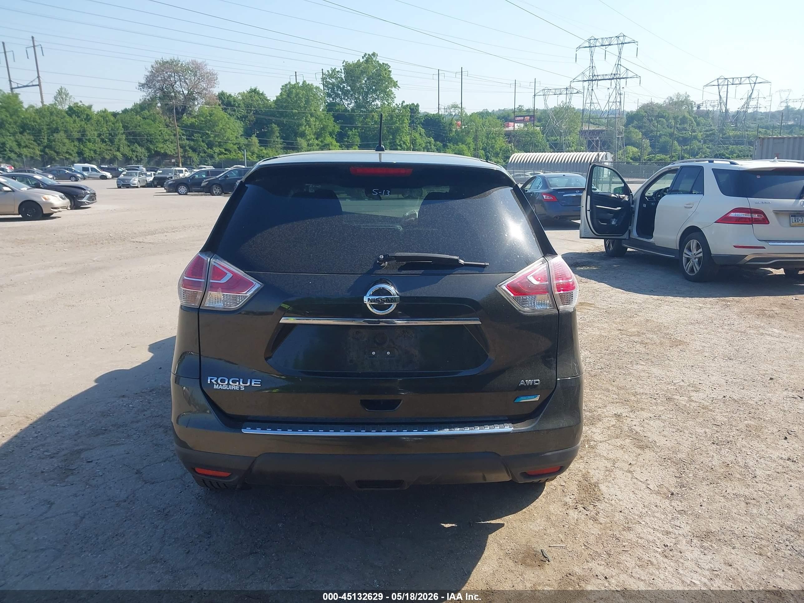 2014 Nissan Rogue S Green vin: 5N1AT2MK4EC790391