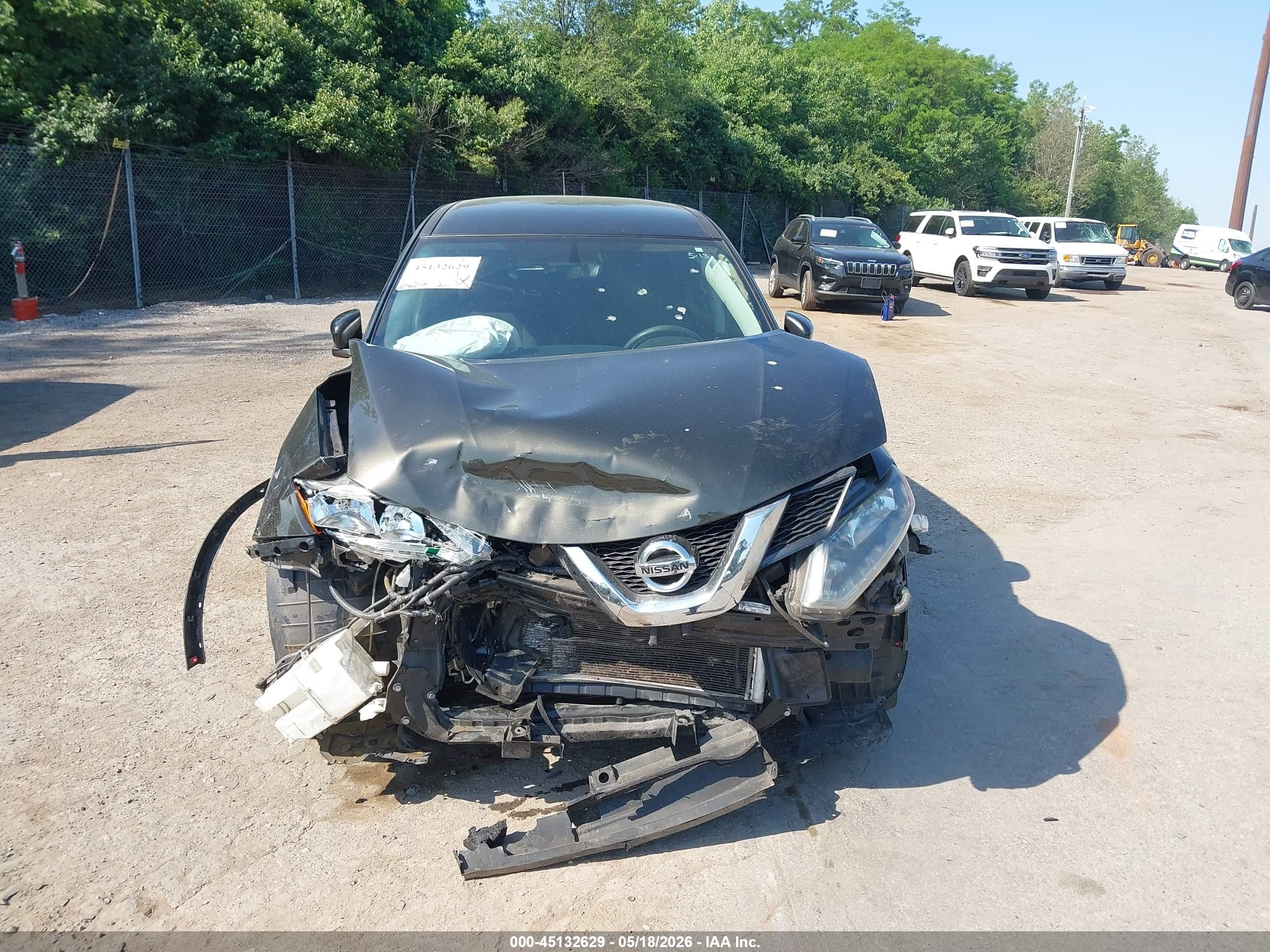 2014 Nissan Rogue S Green vin: 5N1AT2MK4EC790391