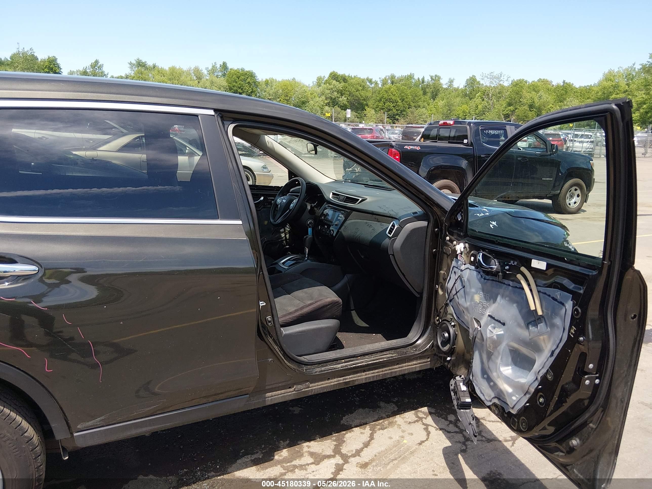 2014 Nissan Rogue S Black vin: 5N1AT2MK4EC827665
