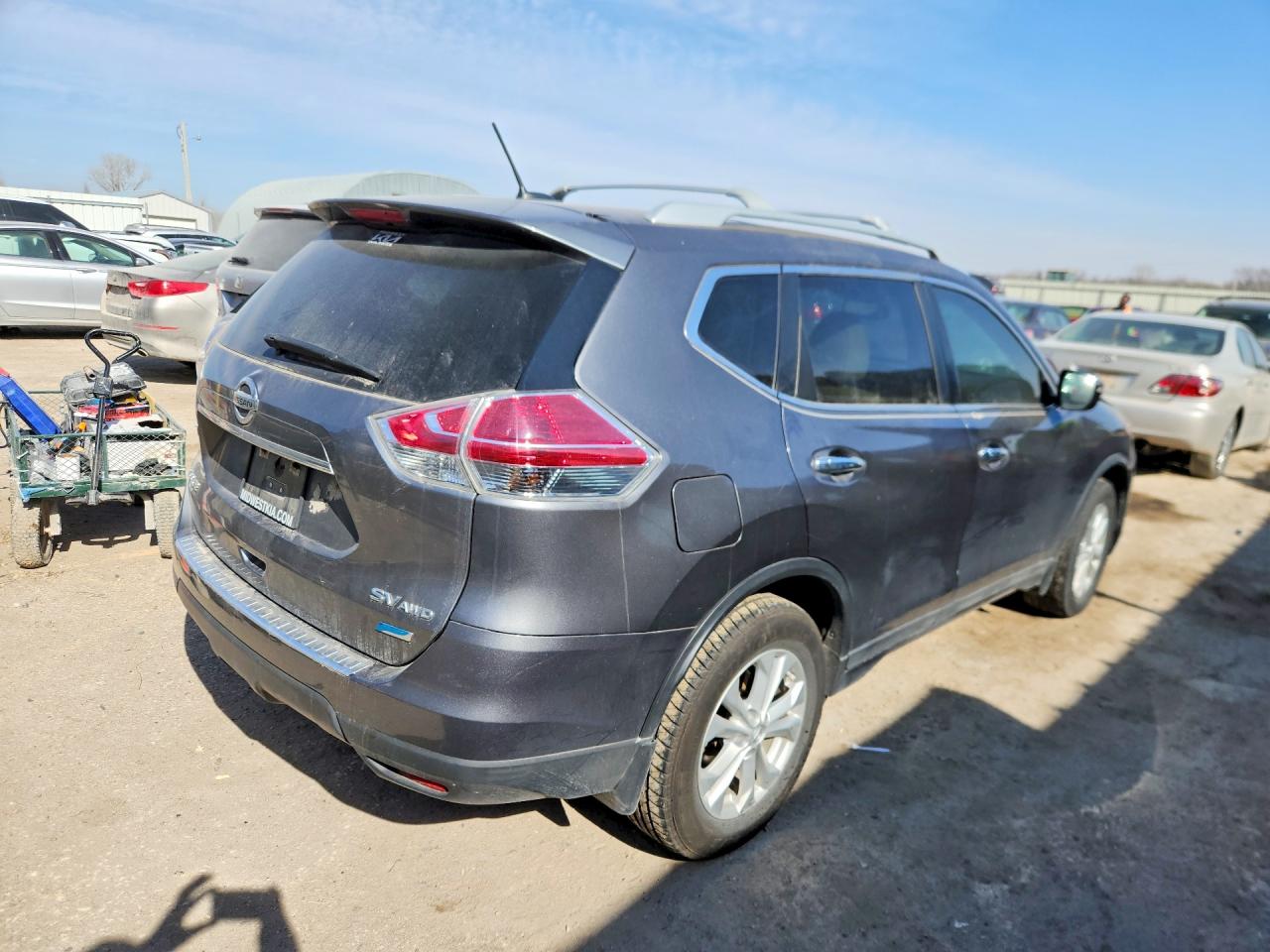 2014 Niss Rogue Sv Gray vin: 5N1AT2MK4EC856874