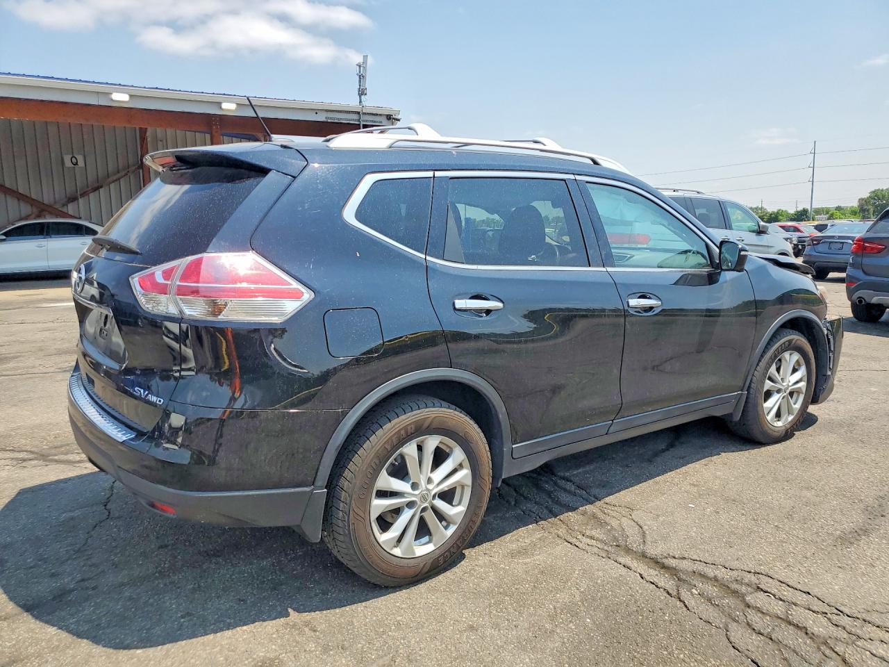 2015 Nissan Rogue Sv Black vin: 5N1AT2MK4FC782891