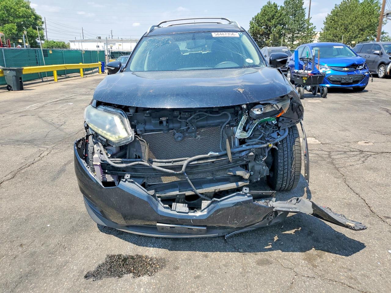 2015 Nissan Rogue Sv Black vin: 5N1AT2MK4FC782891