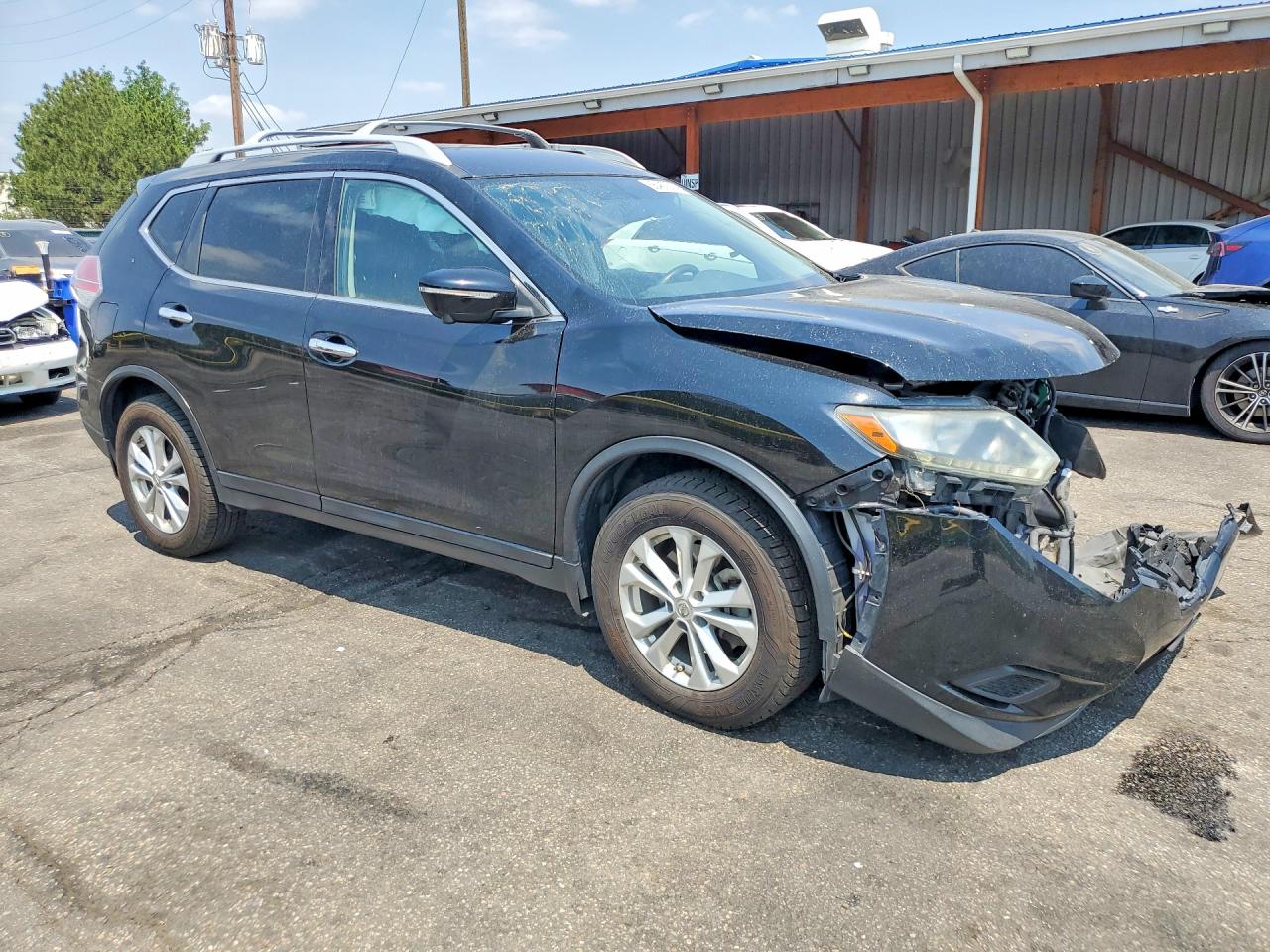 2015 Nissan Rogue Sv Black vin: 5N1AT2MK4FC782891