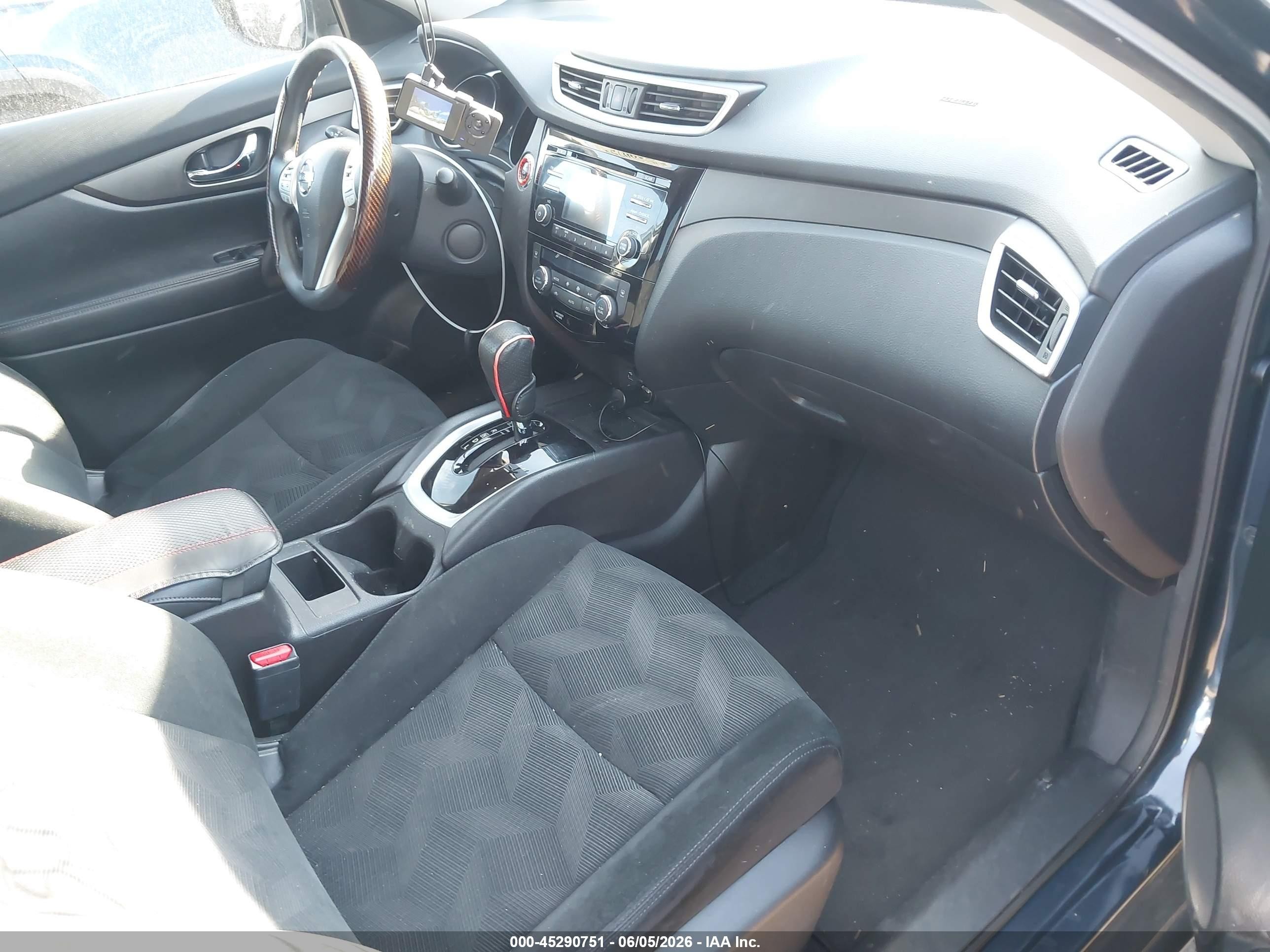 2015 Nissan Rogue Sv Blue vin: 5N1AT2MK4FC853832