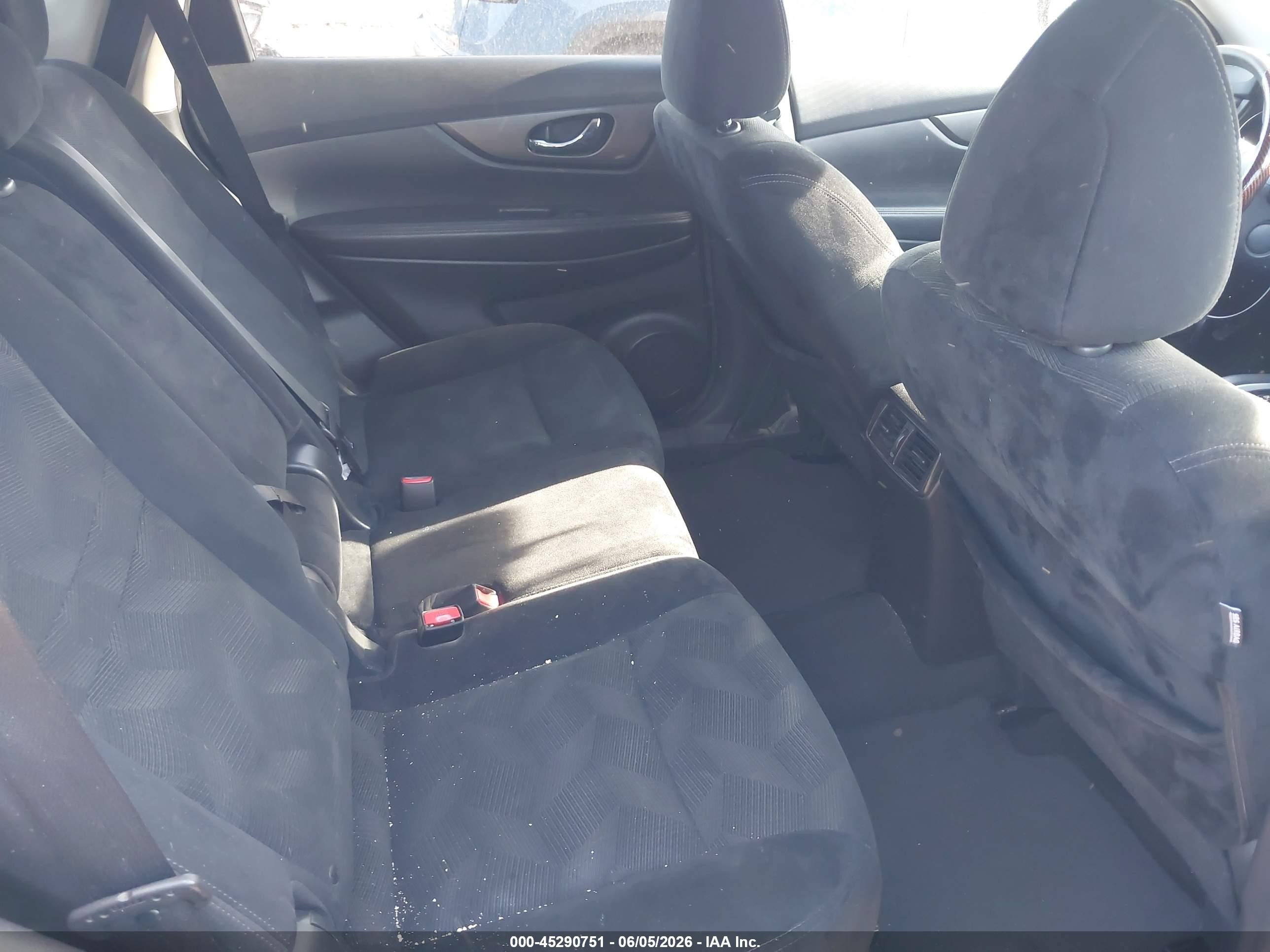 2015 Nissan Rogue Sv Blue vin: 5N1AT2MK4FC853832