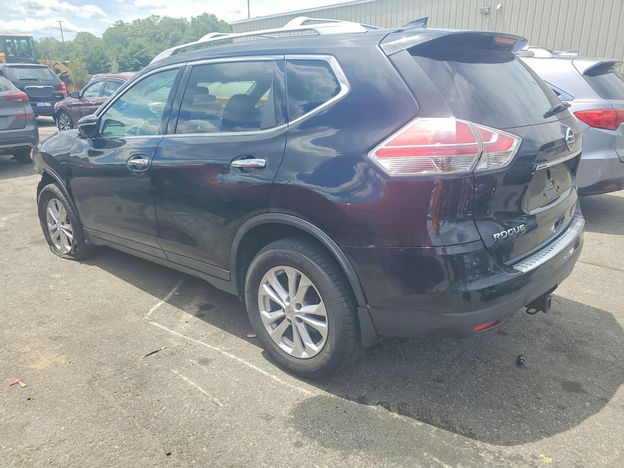 2015 Nissan Rogue Sv Black vin: 5N1AT2MK4FC872011