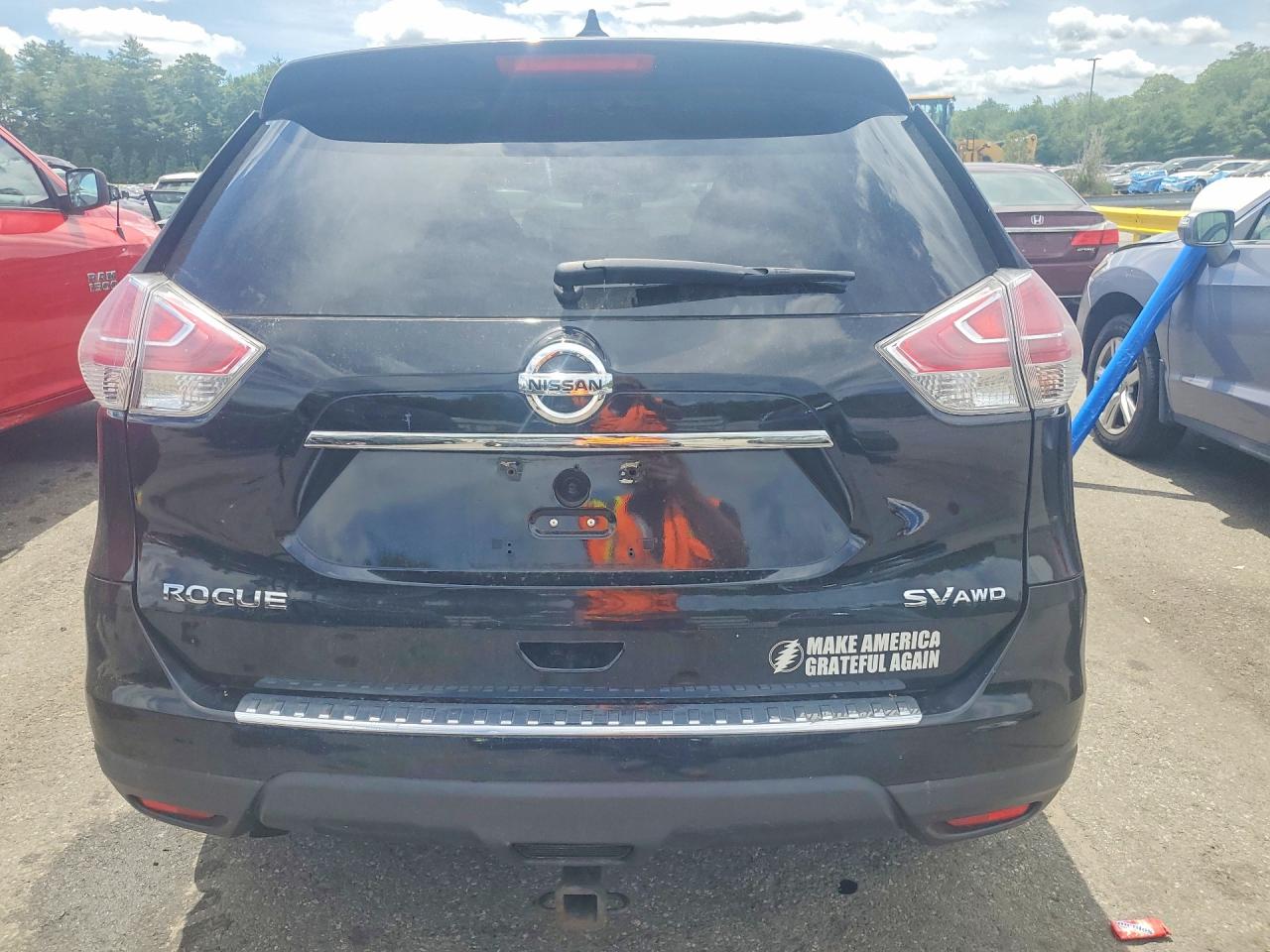 2015 Nissan Rogue Sv Black vin: 5N1AT2MK4FC872011