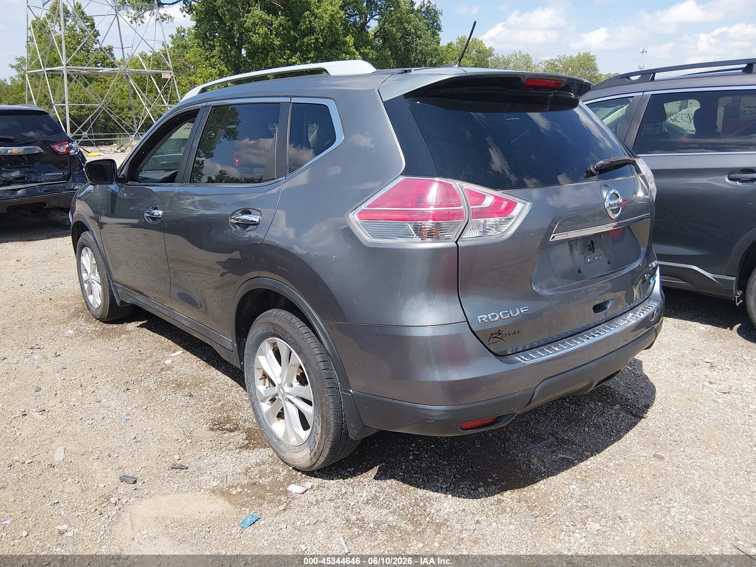2014 Nissan Rogue Sv Gray vin: 5N1AT2MK5EC788889