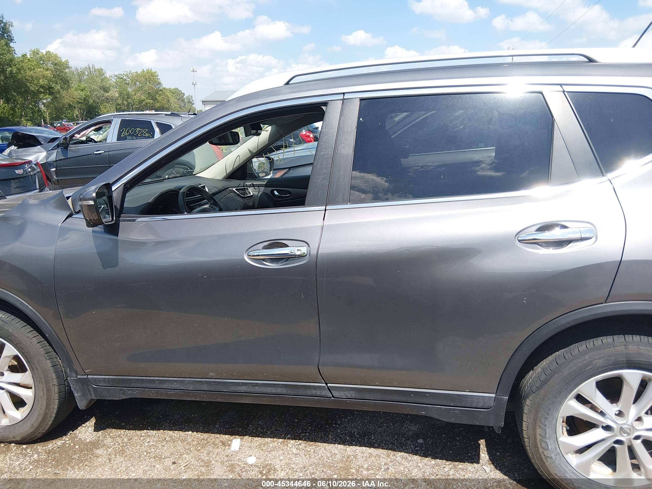 2014 Nissan Rogue Sv Gray vin: 5N1AT2MK5EC788889