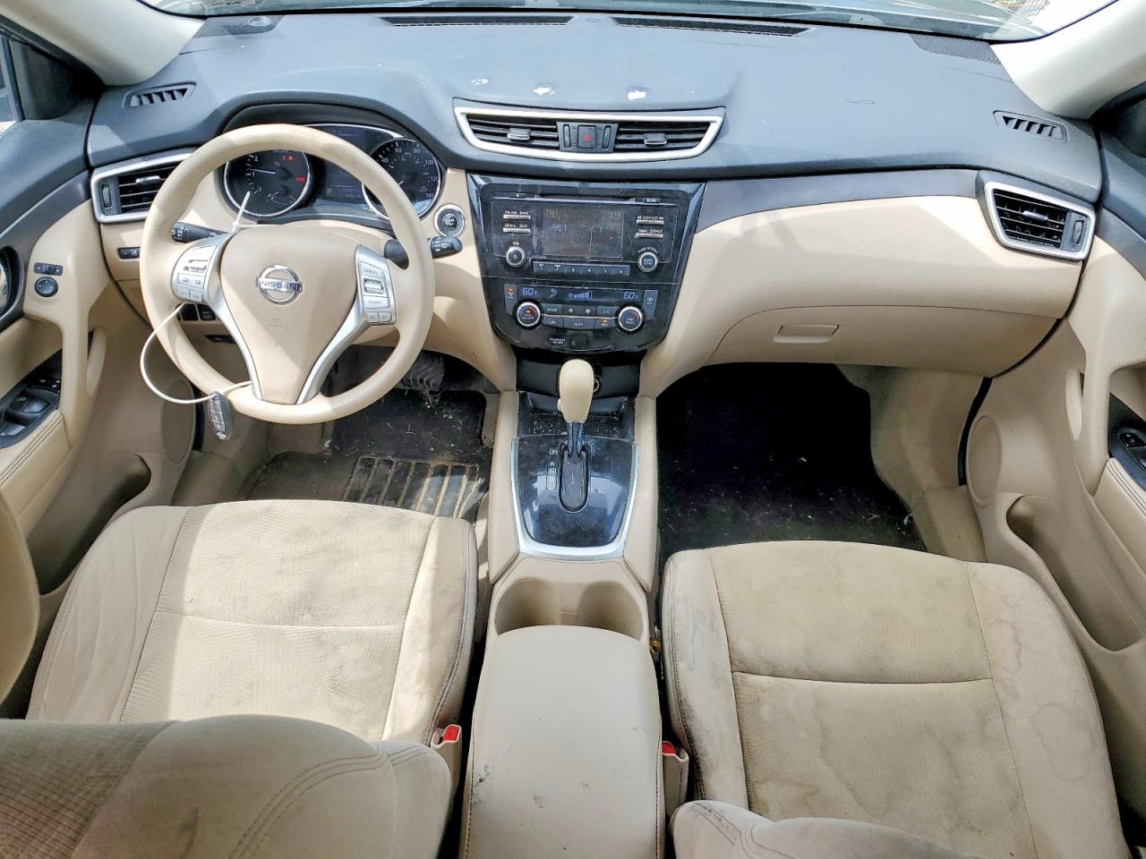 2015 Nissan Rogue S Gray vin: 5N1AT2MK5FC785282