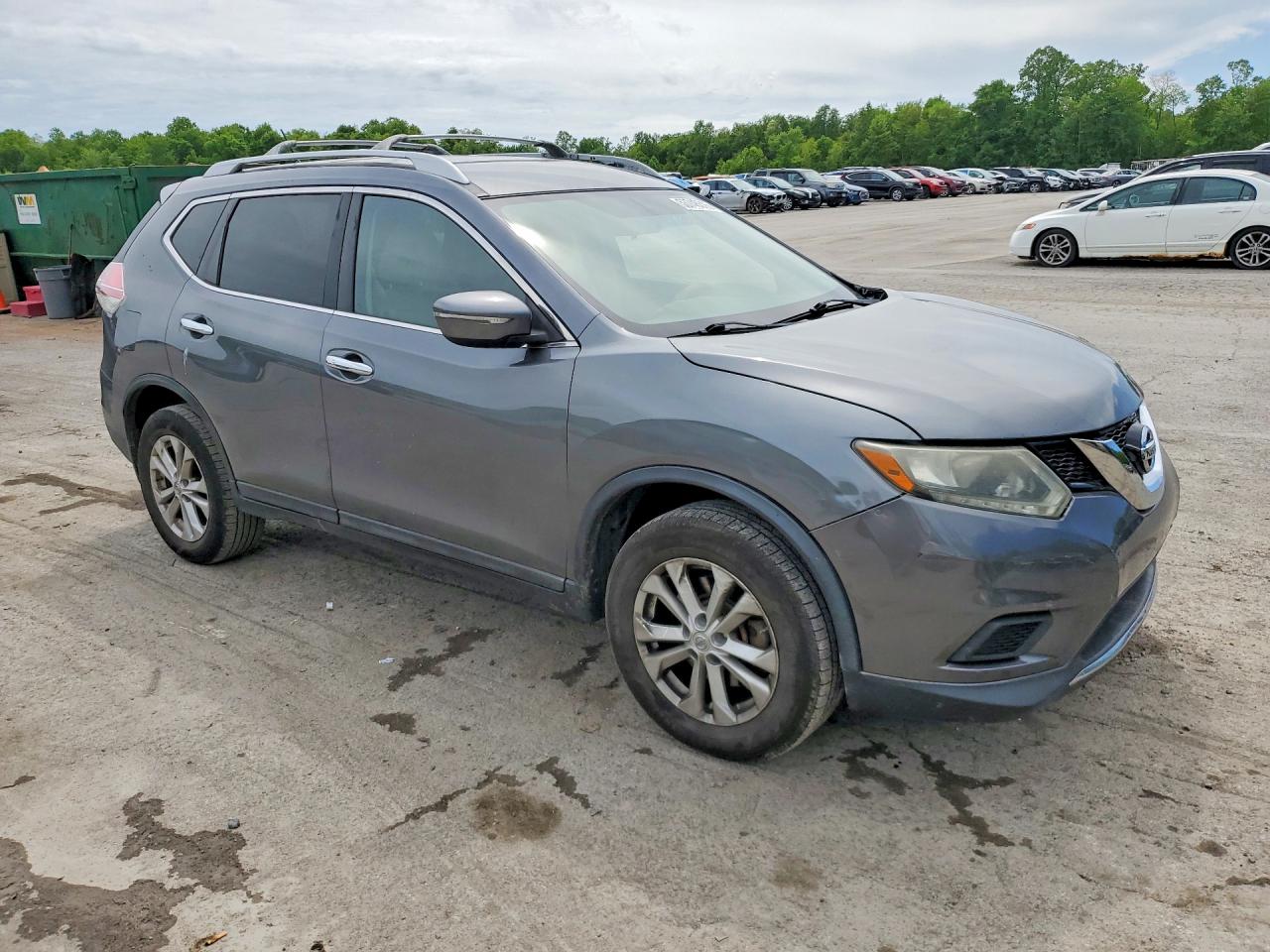 2015 Nissan Rogue S Gray vin: 5N1AT2MK5FC785282