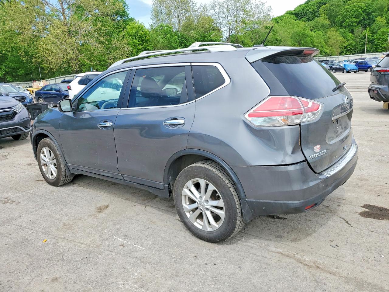 2015 Nissan Rogue S Gray vin: 5N1AT2MK5FC785282