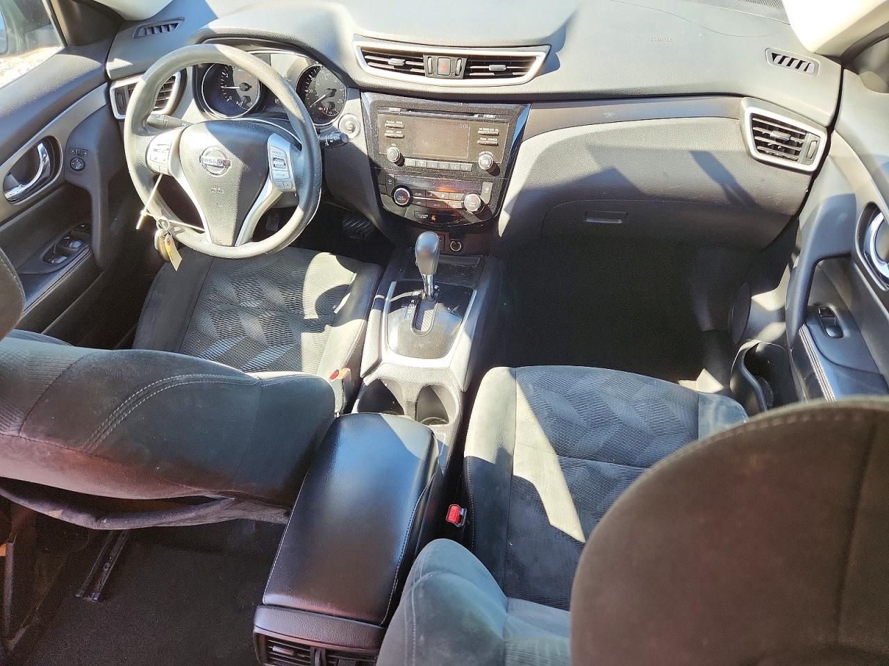 2015 Nissan Rogue Sv Blue vin: 5N1AT2MK5FC885785